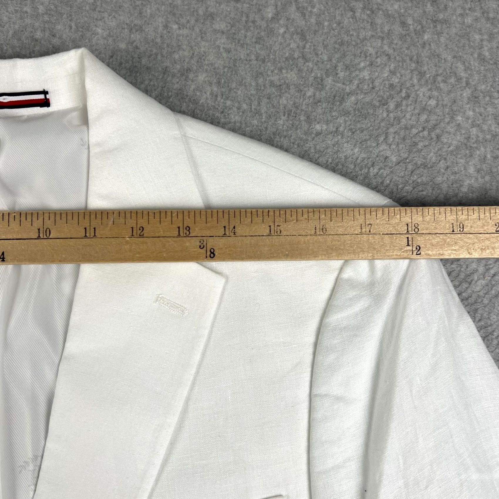 Tommy Hilfiger Tommy Hilfiger White Linen Conrad Sport Coat Blazer 38S Mens Jacket NWT Size 38R - 7 Thumbnail