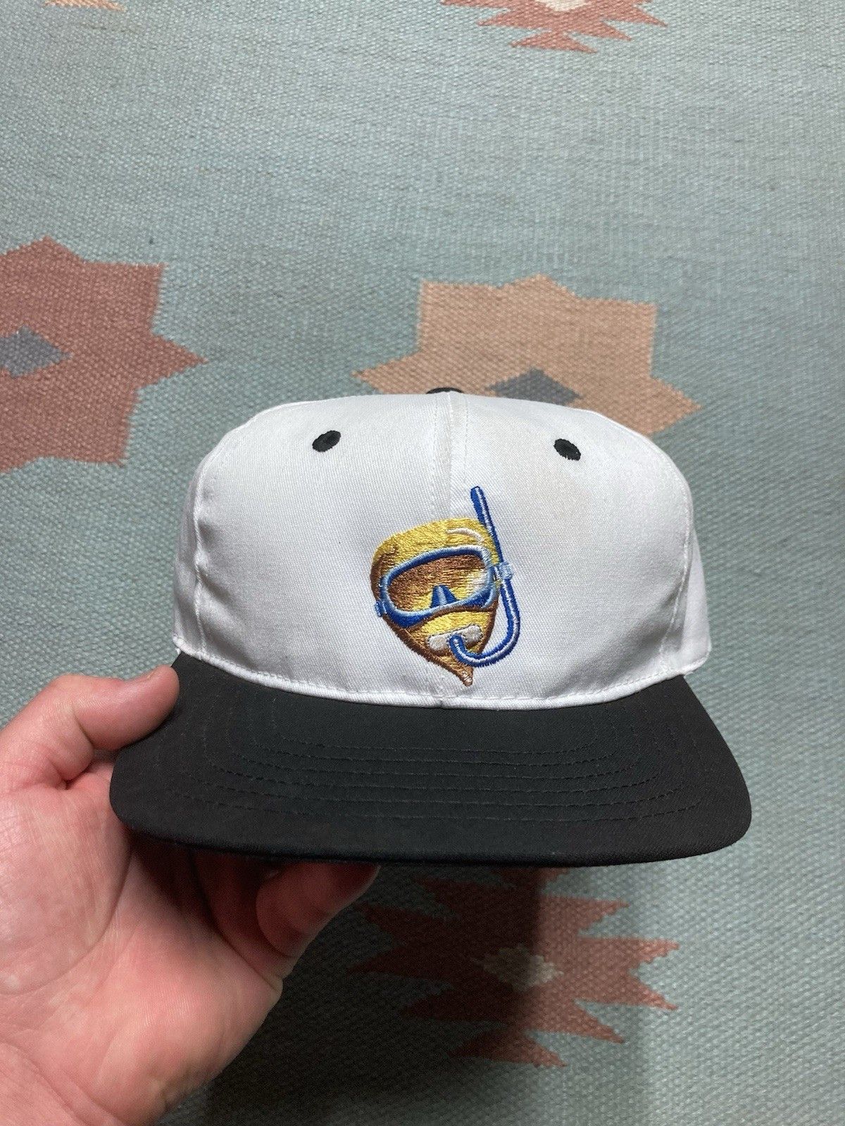 Vintage SnapBack hat dupont basis gold scuba snorkel farm USA made Size ONE SIZE - 2 Thumbnail