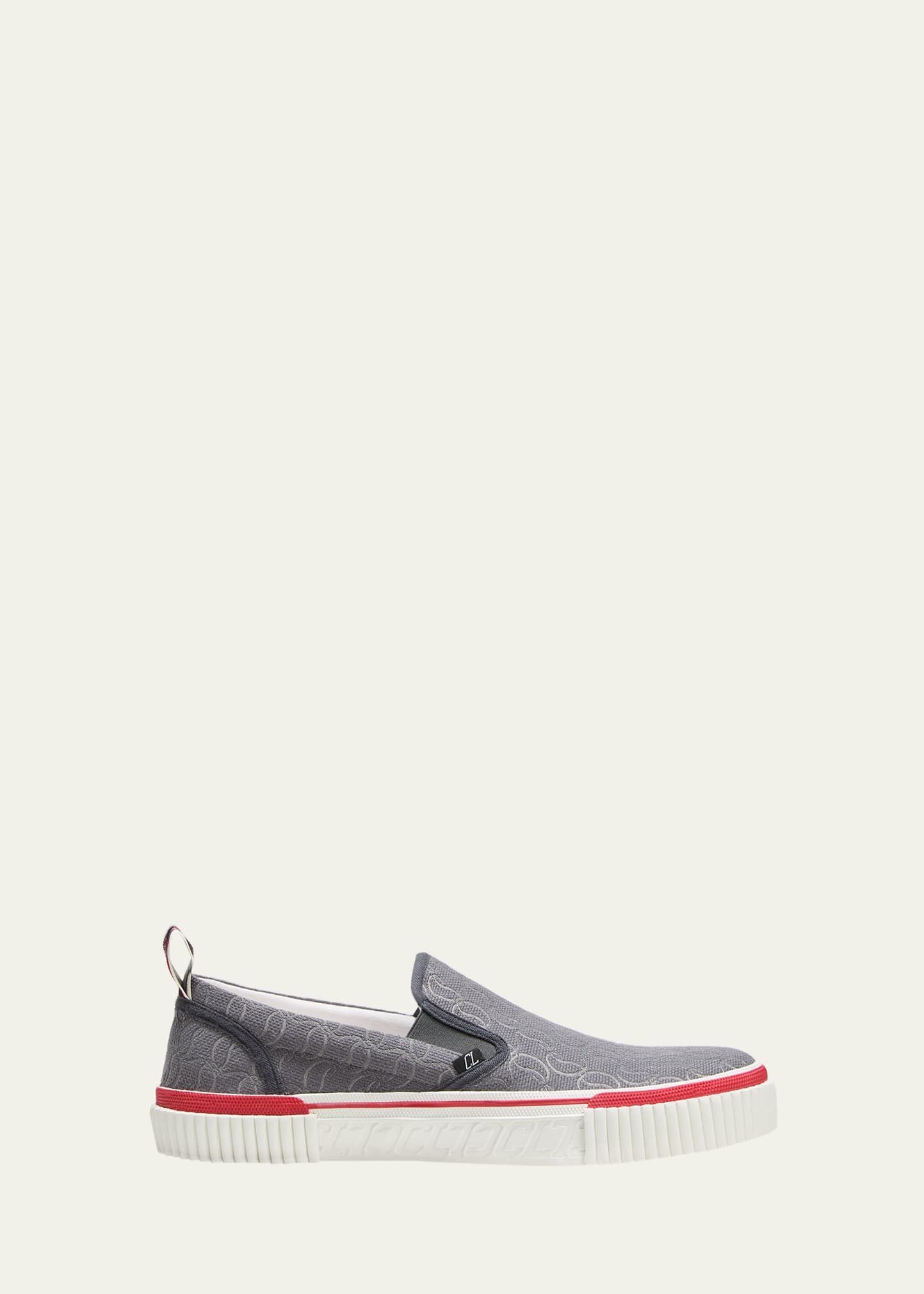 Christian Louboutin oc11z0125 Pedro Boat Sneakers in Smoky Size US 7.5 / EU 40-41 - 2 Thumbnail