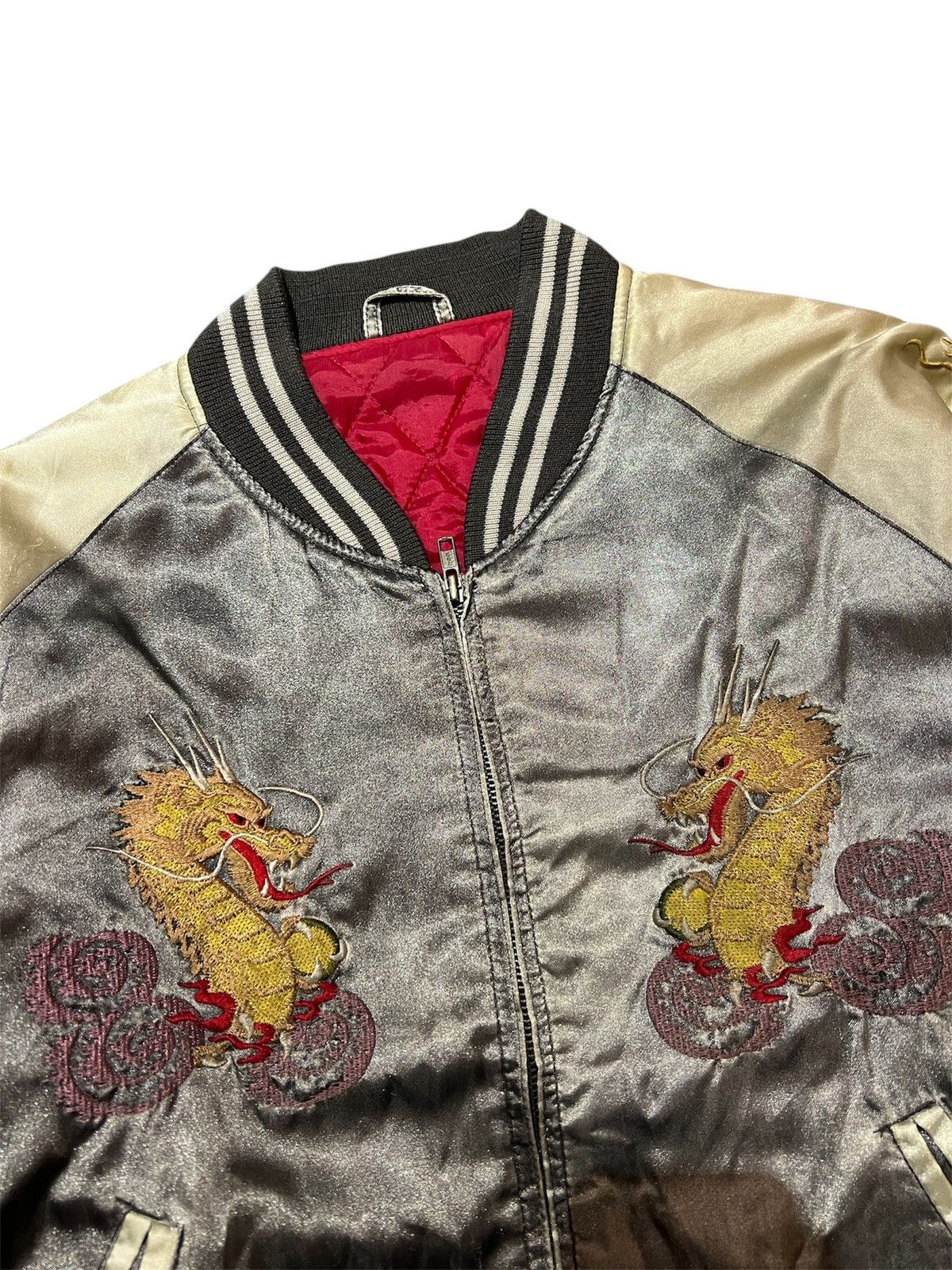 Japanese Brand × Vintage Vintage 1990s Unbrand Sukajan Souvenir Jackets Dragon Size US M / EU 48-50 / 2 - 2 Thumbnail