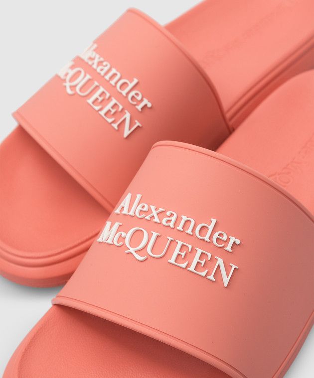 Alexander McQueen o1y0225 Slides in Antique Rose Size US 6 / IT 36 - 5 Thumbnail