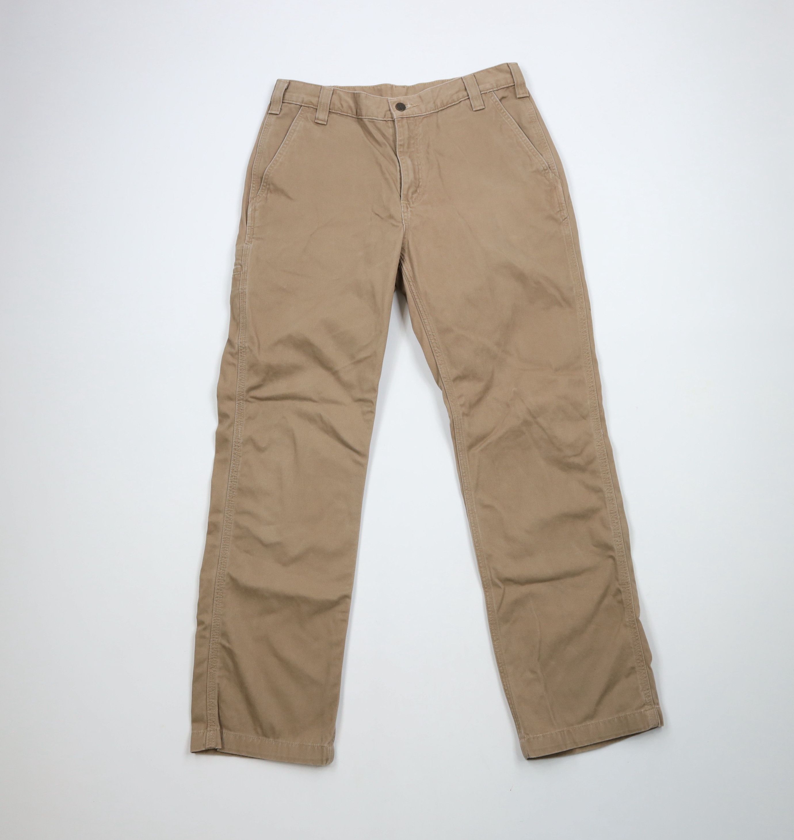 Carhartt × Vintage Vintage Y2K Carhartt Spell Straight Leg Pants Beige Brown Size US 34 / EU 50 - 1 Thumbnail