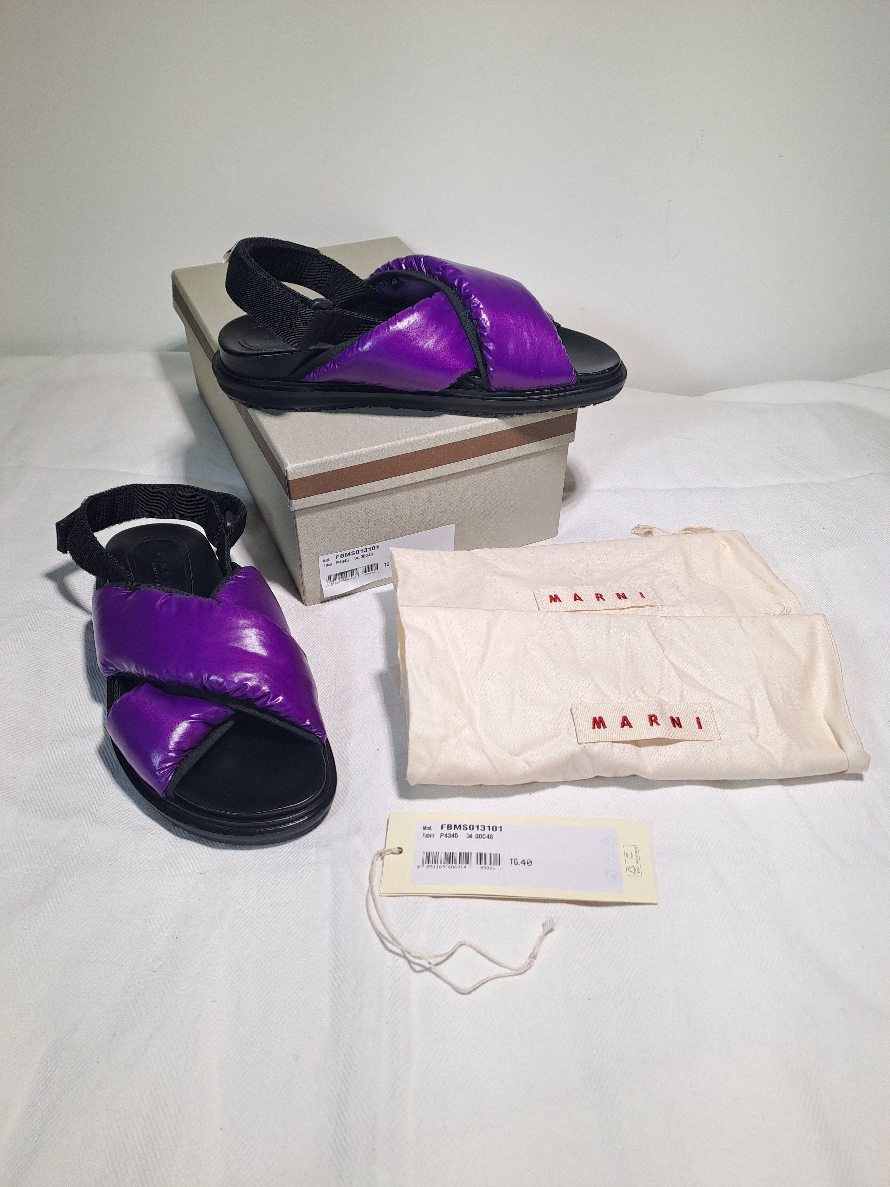 Marni Marni Fussbet sandals 40 IT puffy violet NEW Size US 10 / IT 40 - 1 Thumbnail
