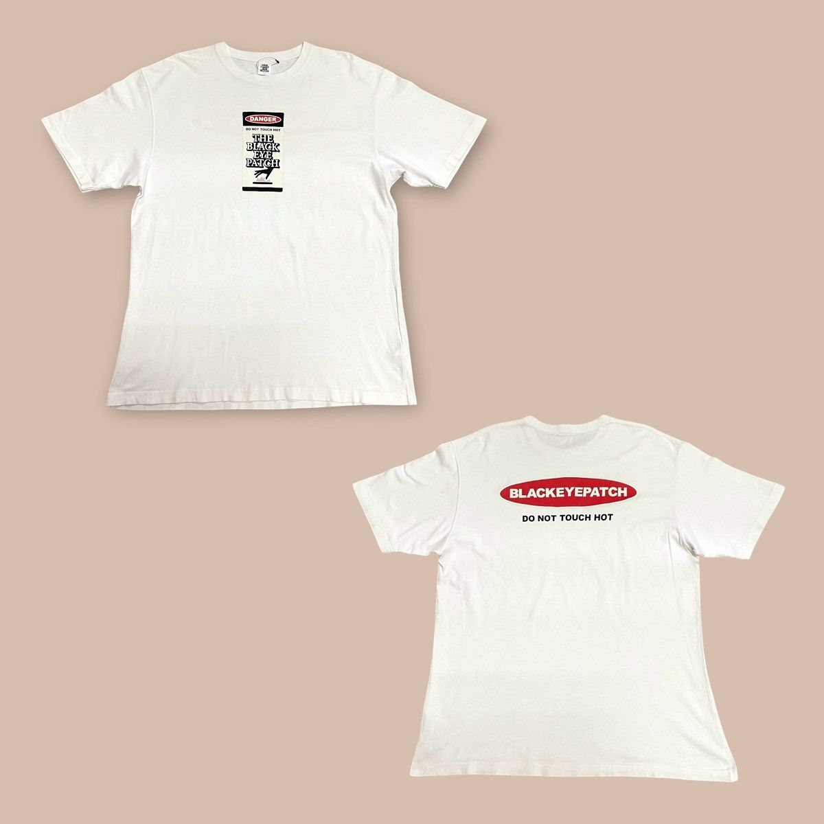 SS23 Black Eye Patch Danger Hot Label Tee