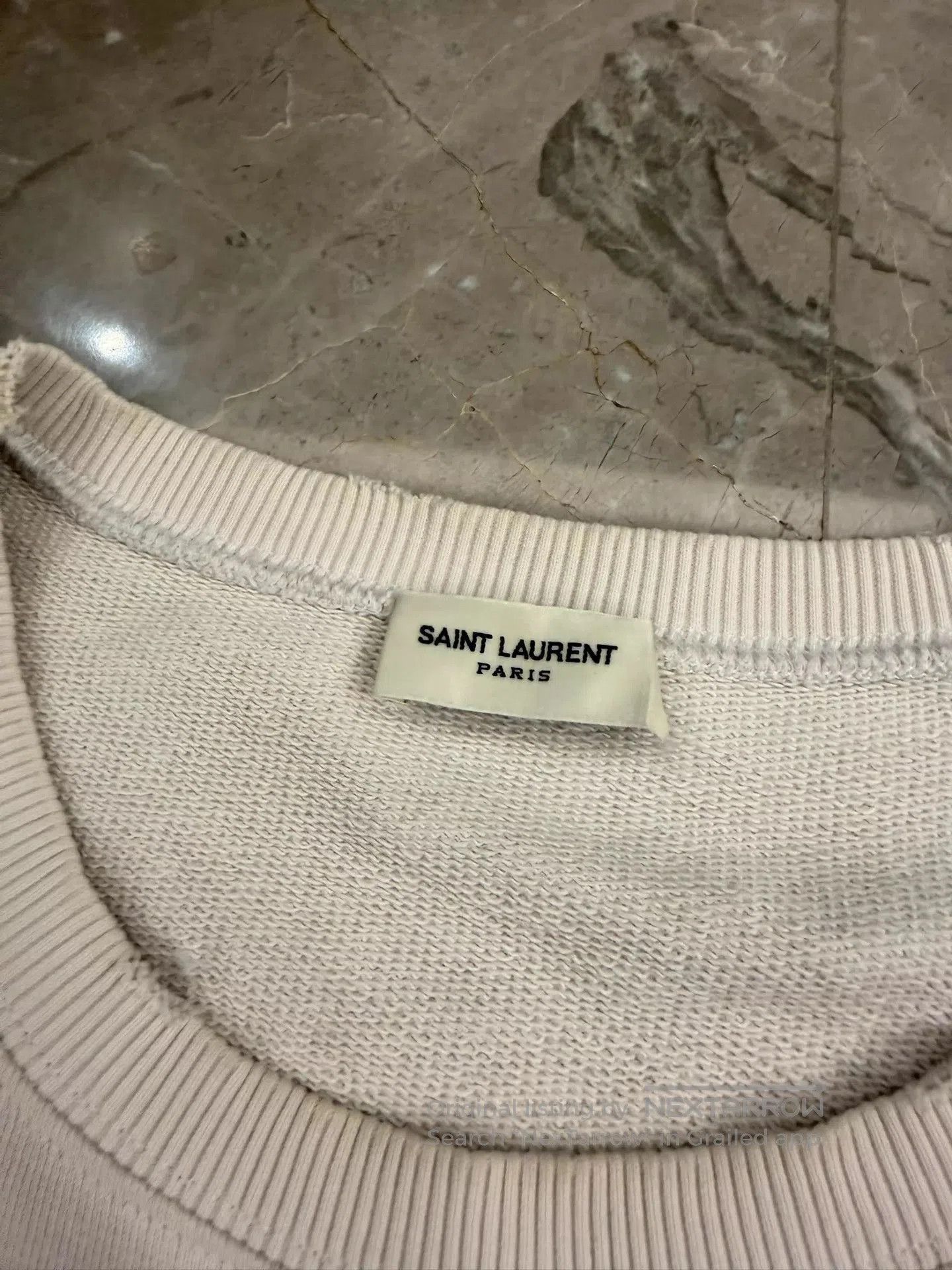 Saint Laurent Paris White Long Sleeve Graphic Robot Print Shirt. Size US L / EU 52-54 / 3 - 5 Thumbnail