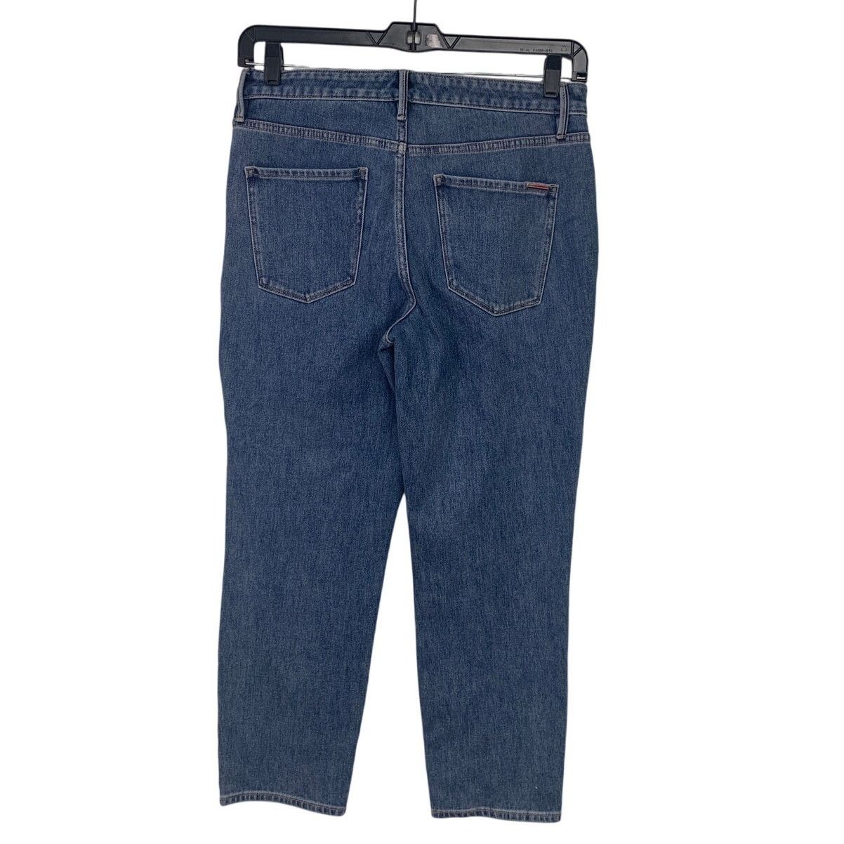 White House Black Market WHBM Womens Size 10 High Rise Straight Leg Denim Blue Jeans Size 32" / US 10 / IT 46 - 3 Thumbnail