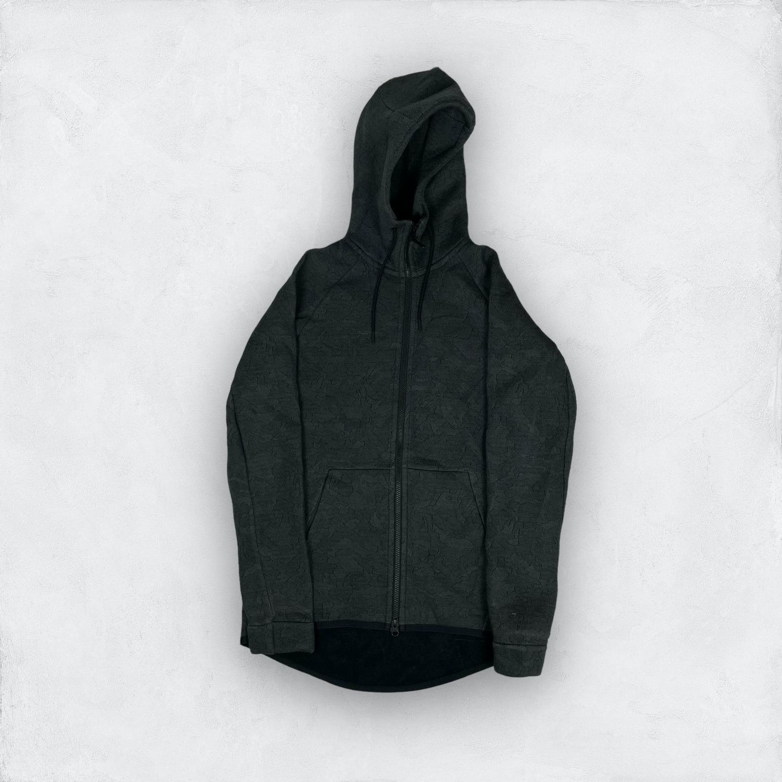 Nike Nike Tech Men Gray Cotton Long Sleeve Full Zip Hoodie Medium Size US M / EU 48-50 / 2 - 1 Thumbnail