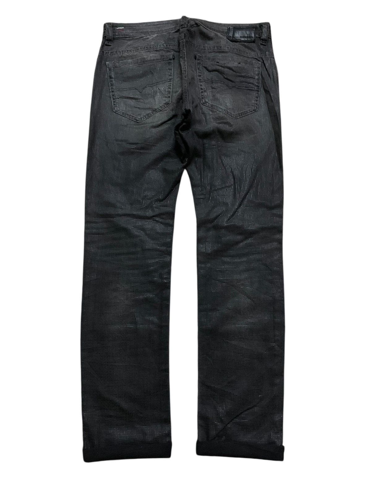 Diesel 💥Waxed Diesel Thavar Stretch Slim Black Denim Size US 34 / EU 50 - 1 Thumbnail