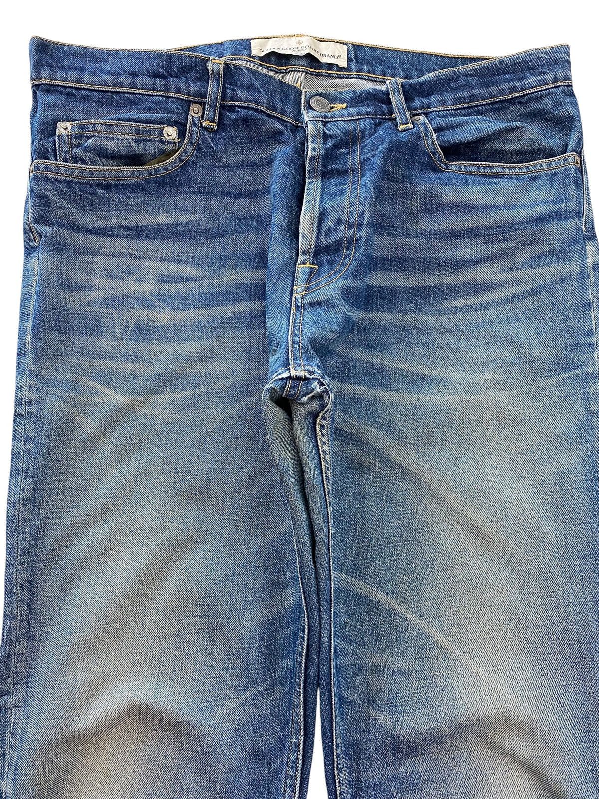 Golden Goose Golden Goose Faded Blue Wash Whiskered Straight Leg Jeans Size US 32 / EU 48 - 2 Thumbnail