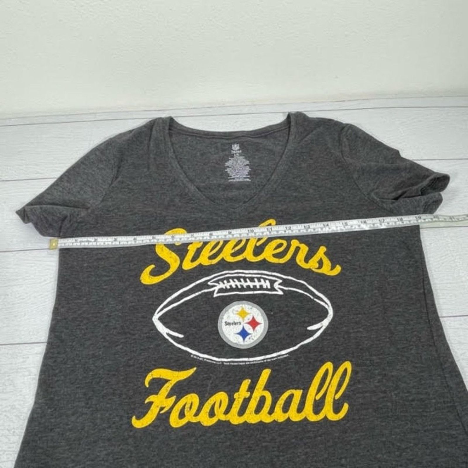 NFL NFL Pittsburgh Steelers Vintage Style V-Neck T-Shirt Size L Size L / US 10 / IT 46 - 3 Thumbnail
