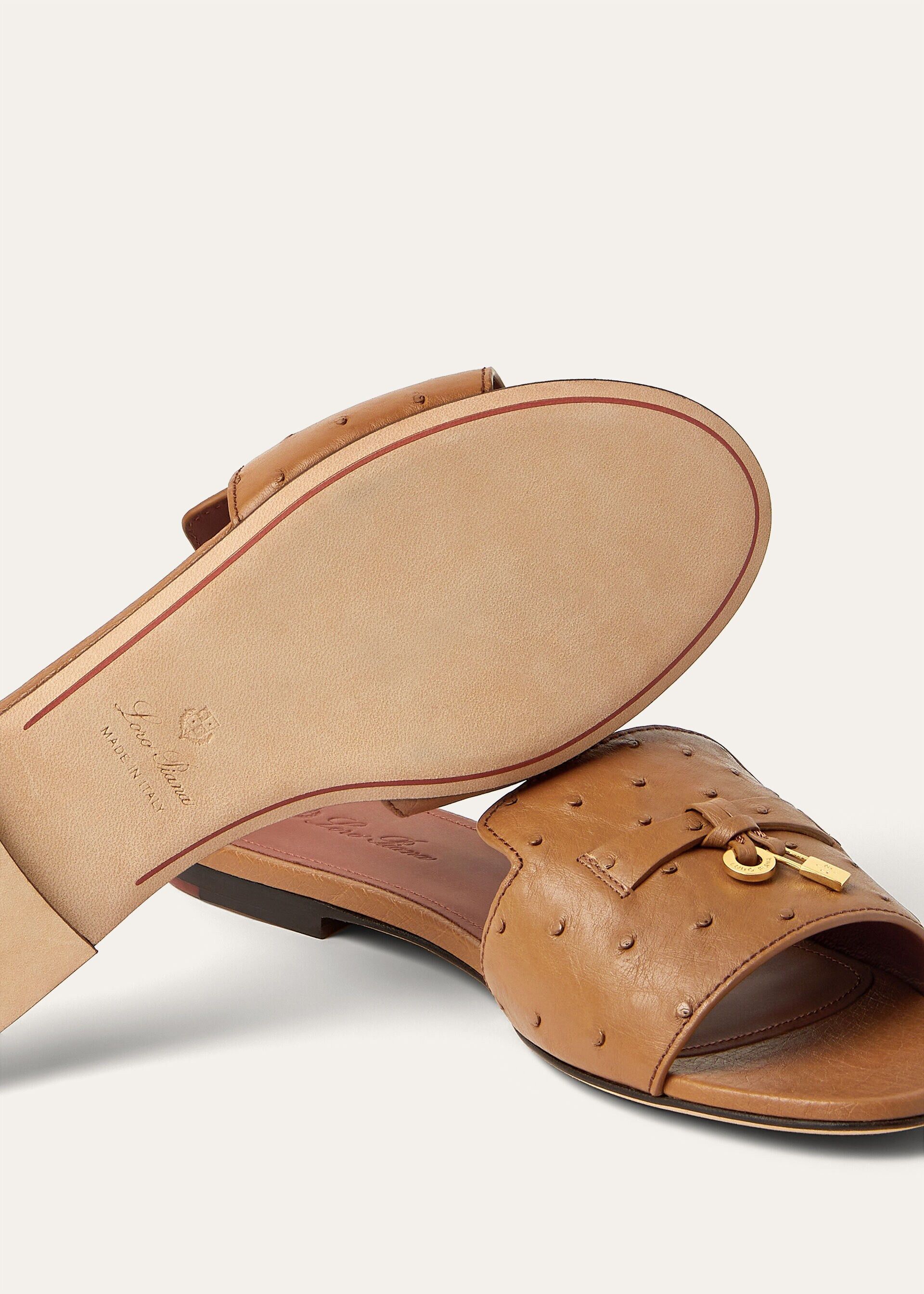 Loro Piana os11x0326 FAL0468 Summer Charms Sandals in Colour Vicuna Size US 8 / IT 38 - 3 Thumbnail