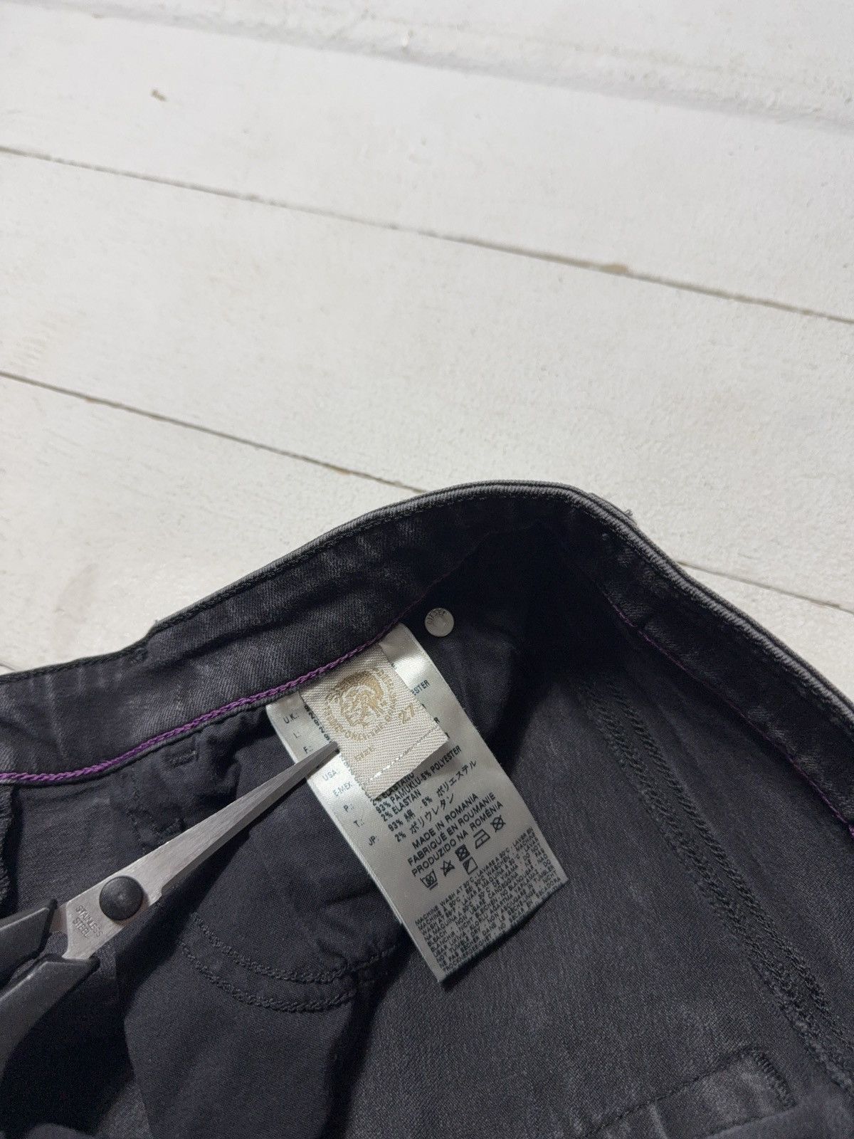 Diesel Luxury Diesel Skinzee Super Slim Skinny Black Stretch Jeans Size 27" / US 4 / IT 40 - 10 Thumbnail