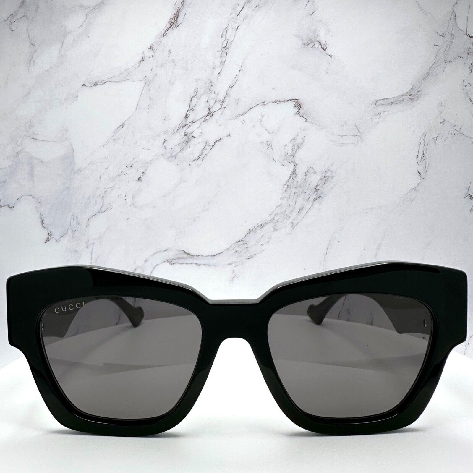 Gucci Gucci Sunglasses Black Cat Eye Gold Interlocking GG Logo Size ONE SIZE - 4 Thumbnail