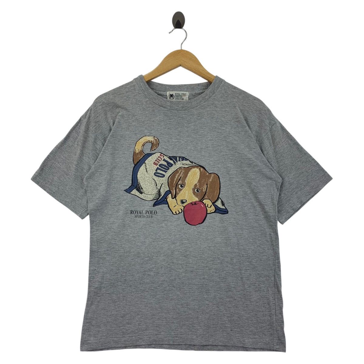 Japanese Brand Vintage ROYAL POLO dog printed tee Size US L / EU 52-54 / 3 - 1 Thumbnail