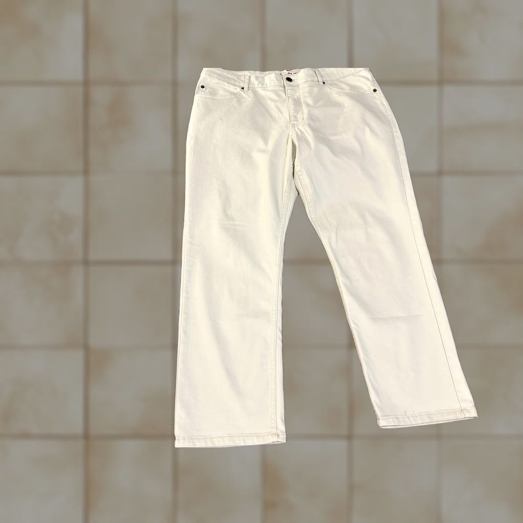 Quiksilver Quiksilver Jeans Mens 38x29 White Regular Fit Straight Leg Stretch Denim Pants Size US 38 / EU 54 - 1 Thumbnail