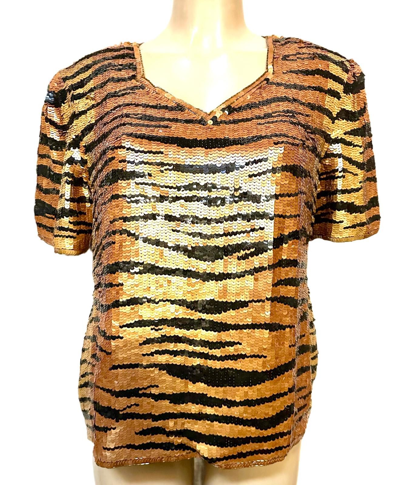 Other Sequin Top Tiger size XL Size XL / US 12-14 / IT 48-50 - 1 Thumbnail