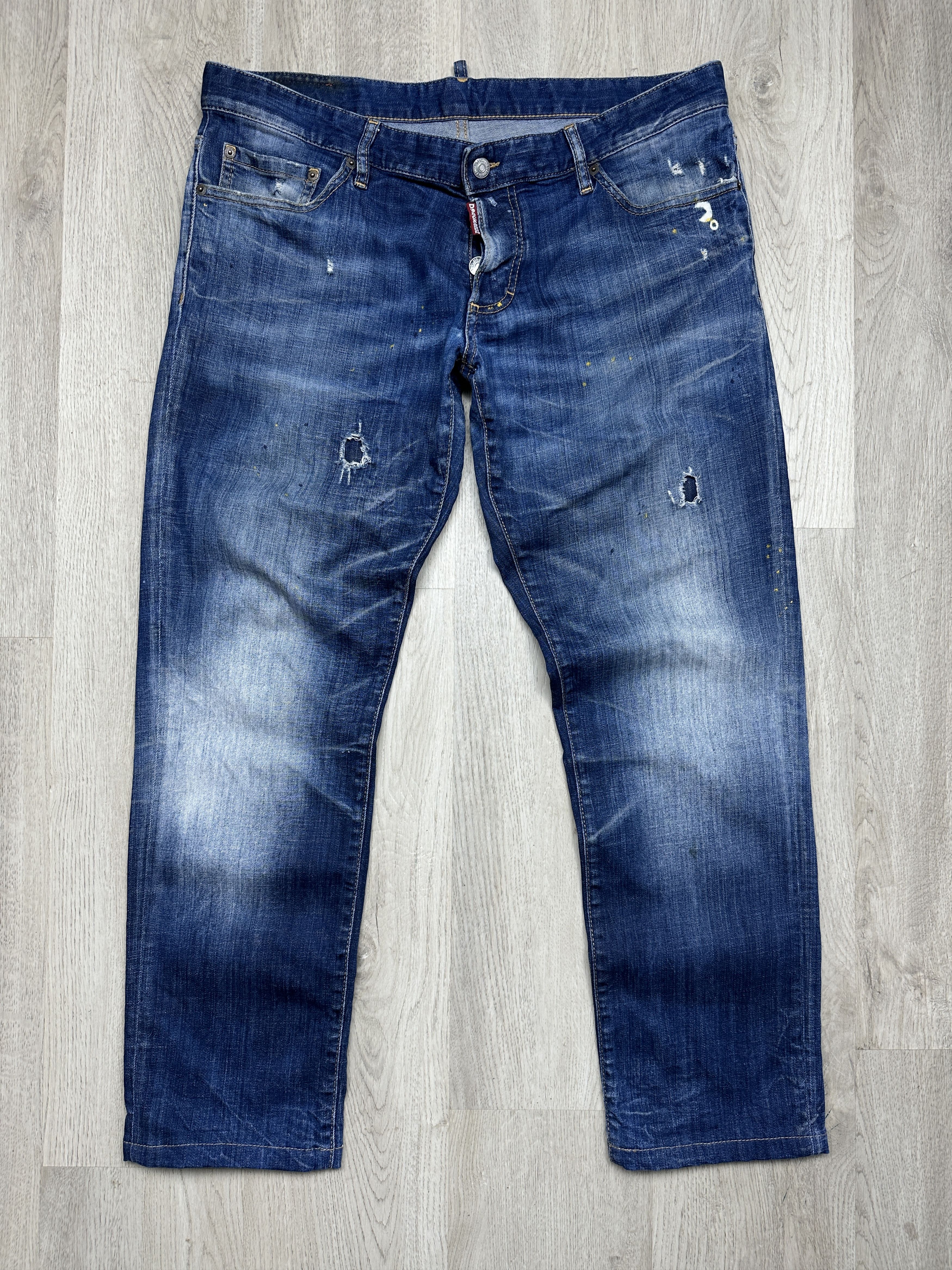 DSquared2 Mens Distressed Denim Pant Jeans