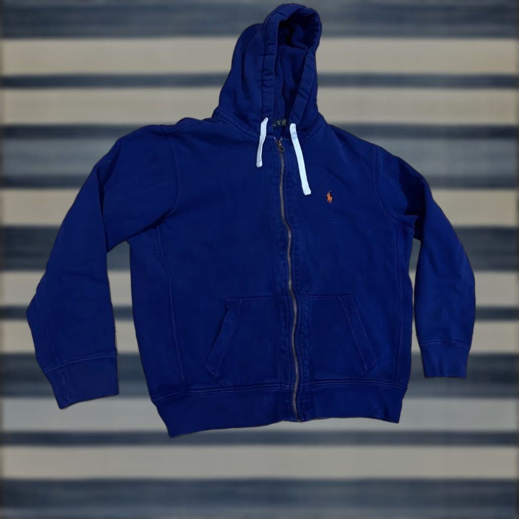 Polo Ralph Lauren Polo Ralph Lauren Full Zip Hoodie Sweatshirt Blue Pony Mens XL Size US XL / EU 56 / 4 - 1 Thumbnail