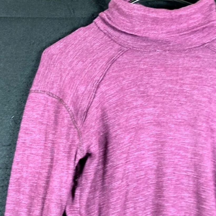 Free People We The Free Womens Sweatshirt Plum Split Back Turtleneck Cotton Blend XS Size XS / US 0-2 / IT 36-38 - 4 Thumbnail