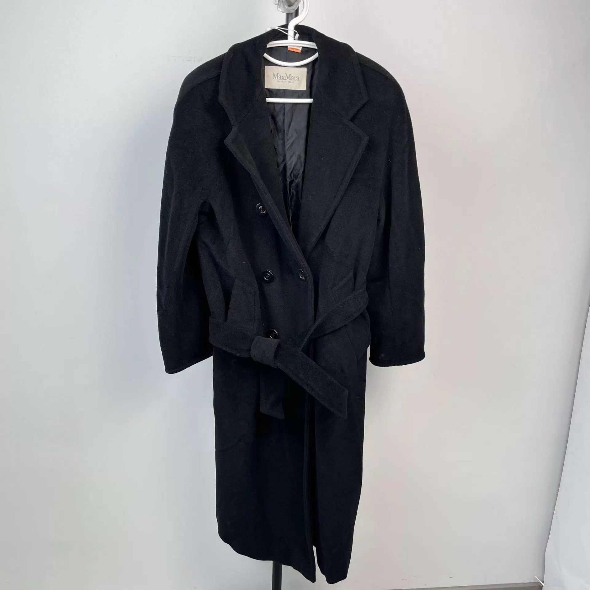 Max Mara maxmara 101801 Classic Coat 95 New Black Size XS / US 0-2 / IT 36-38 - 1 Thumbnail