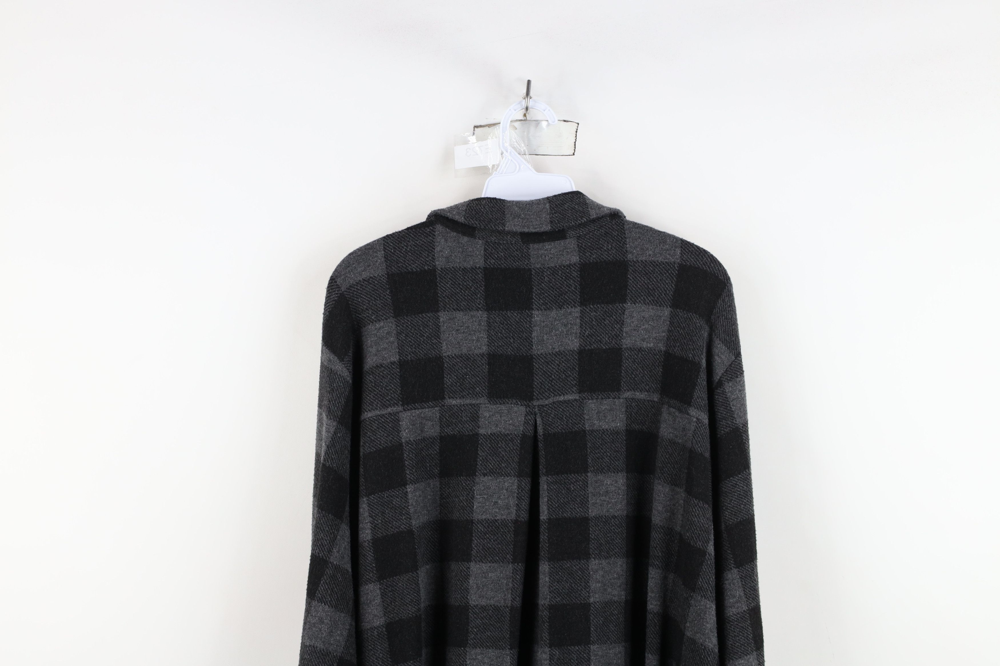 Soft Surroundings Soft Surroundings Collared Fleece Henley Tunic Sweater Plaid Size 3XL / US 20-22 - 13 Thumbnail