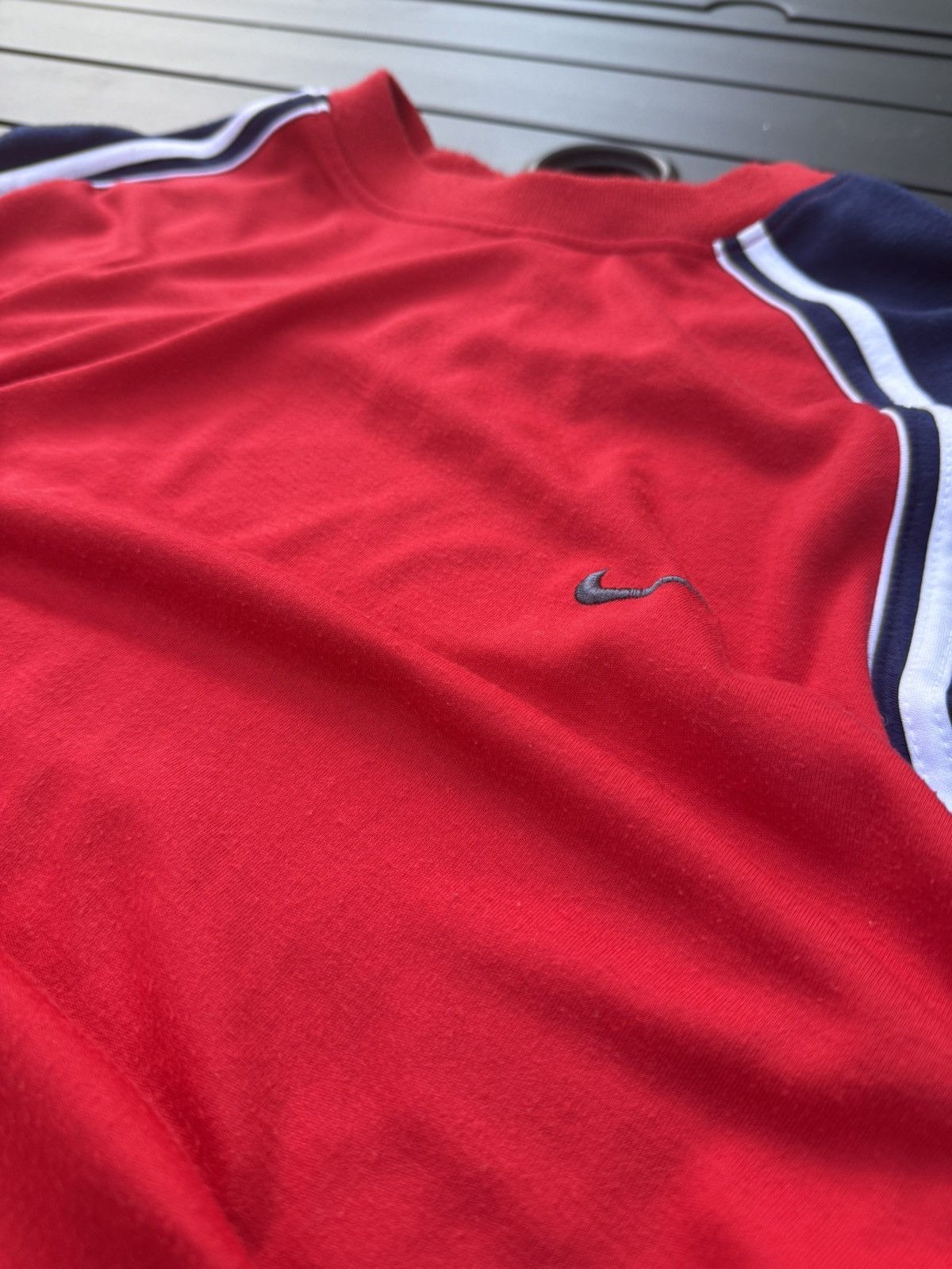 Nike Vintage Man’s Nike Jersey T Shirt Small Swoosh Size US XL / EU 56 / 4 - 2 Thumbnail