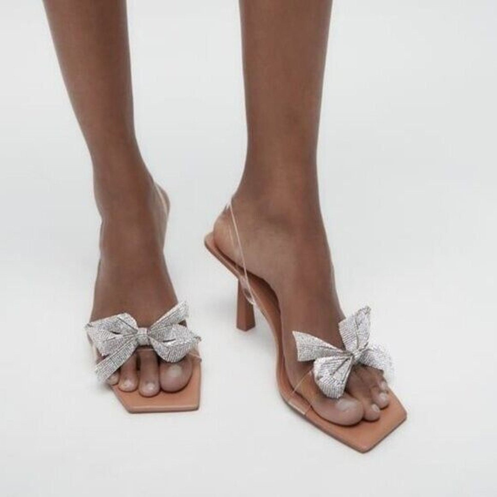 Zara ZARA BLOGGER FAVE!!! Embellished Heels NWT (US 8) Size US 10 / IT 40 - 8 Thumbnail