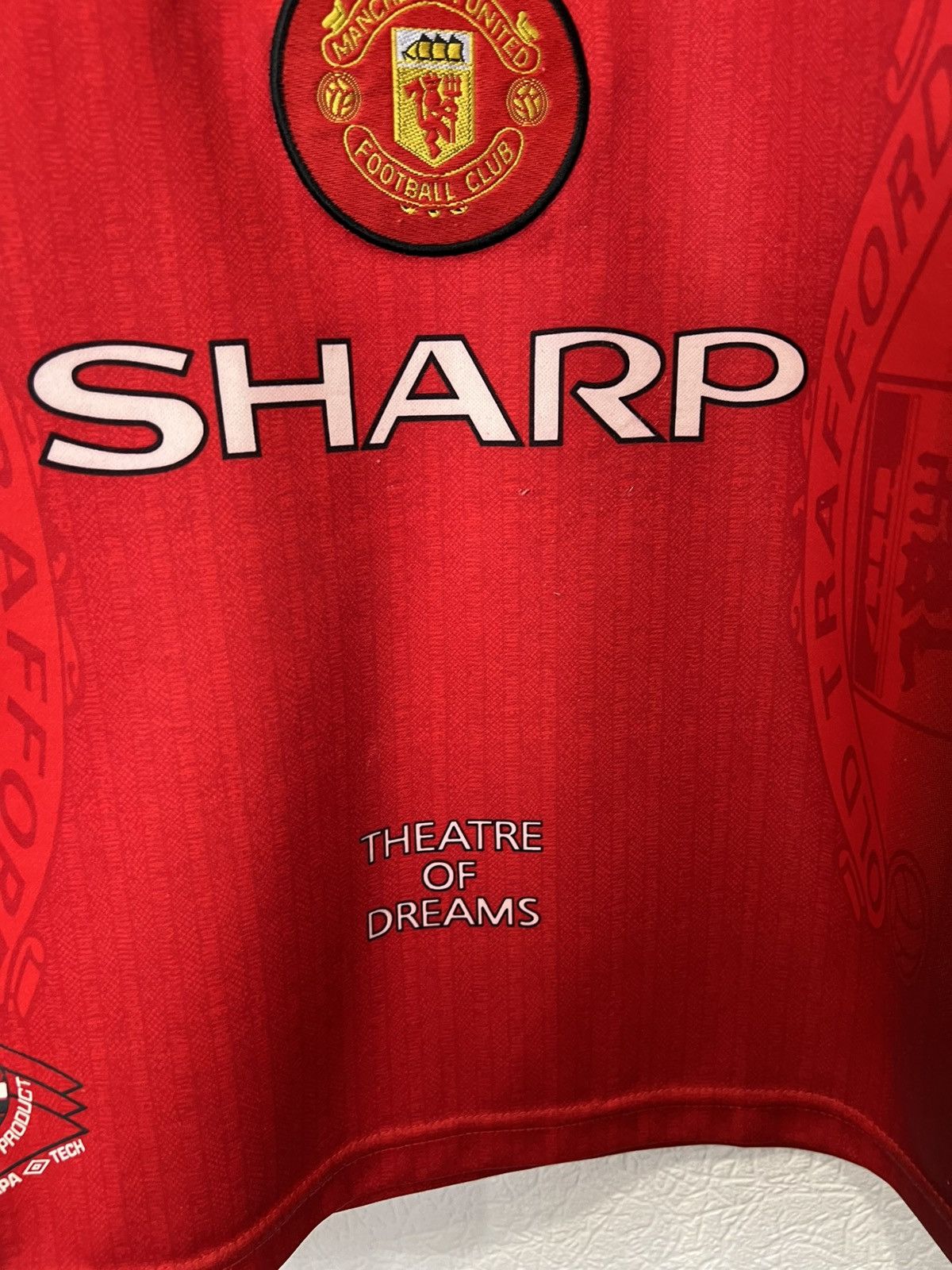 Umbro Umbro Manchester United 1996/1997 Home Kit Soccer Jersey Size US XS / EU 42 / 0 - 6 Thumbnail