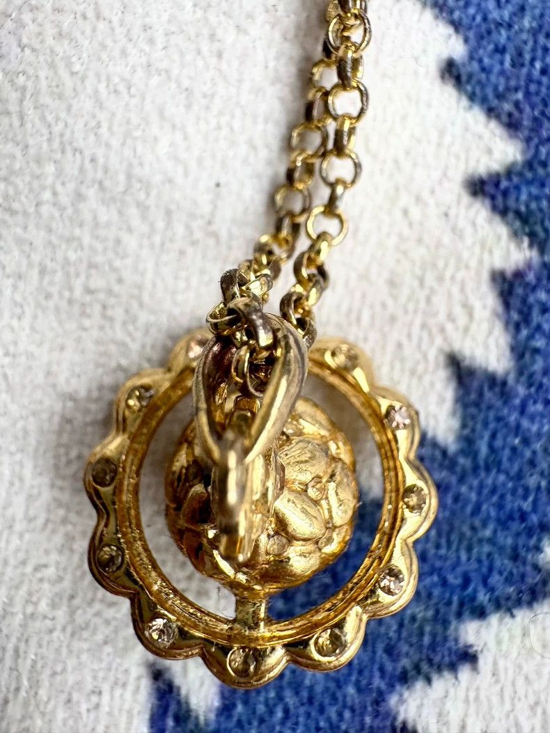 Vivienne Westwood Vivienne Westwood Vintage Gold Diamond-Embossed Orb Earth Size ONE SIZE - 6 Thumbnail