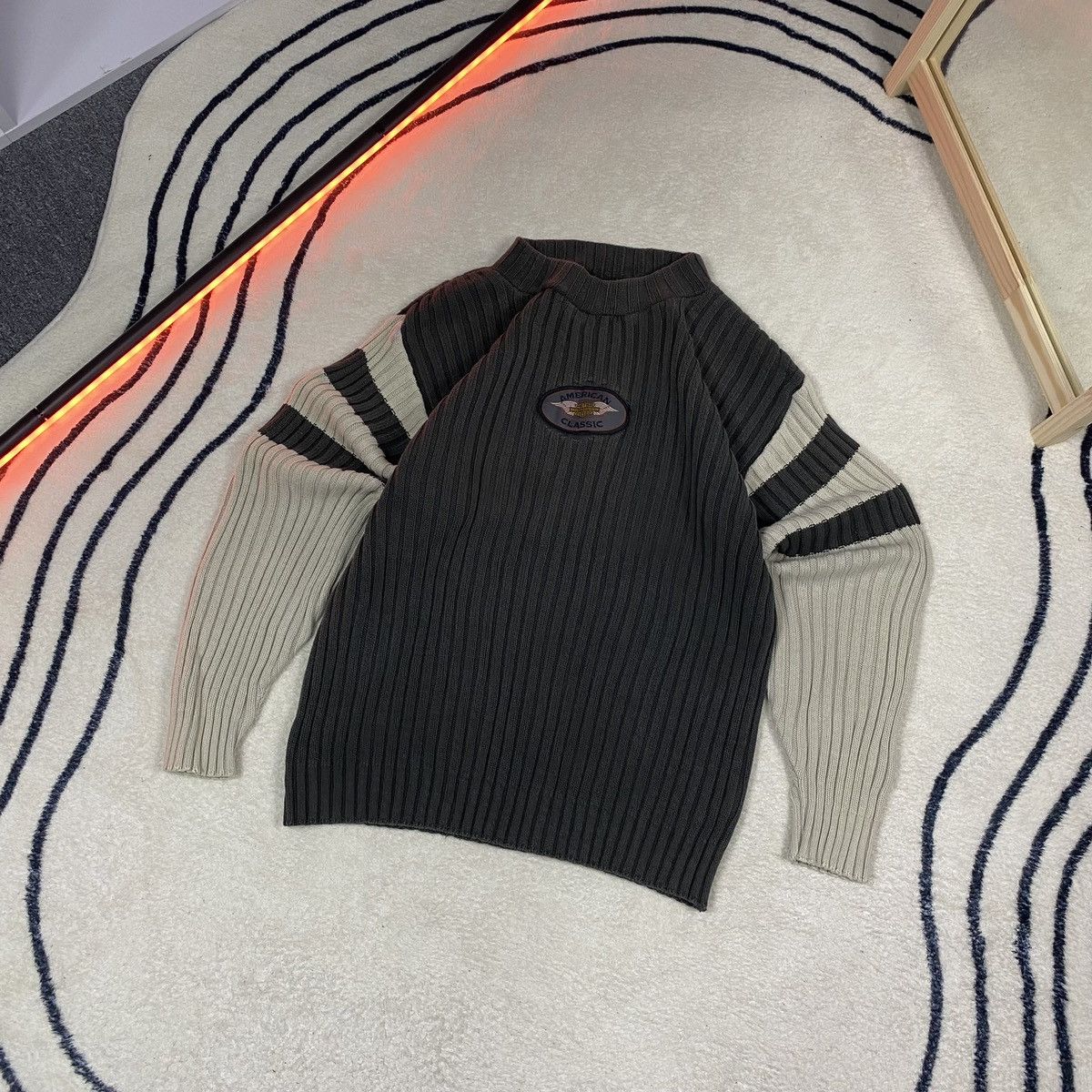 Harley Davidson × Vintage 🔥 HARLEY DAVIDSON 🔥 Vintage knit motorcycle racer sweater Size US S / EU 44-46 / 1 - 1 Thumbnail