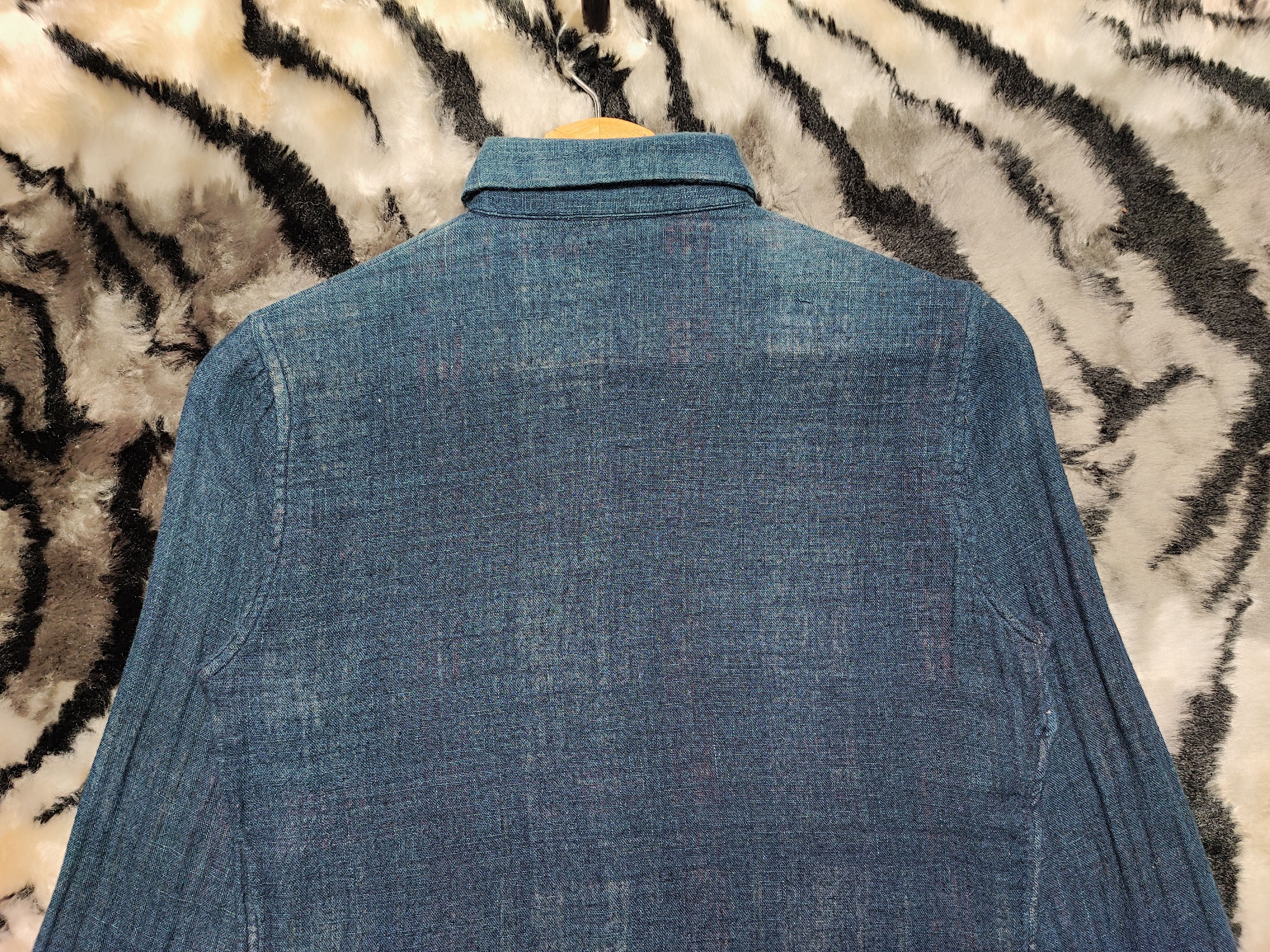 45rpm Vintage 45rpm Indigo Dyed Plaid shirt Size US S / EU 44-46 / 1 - 8 Thumbnail