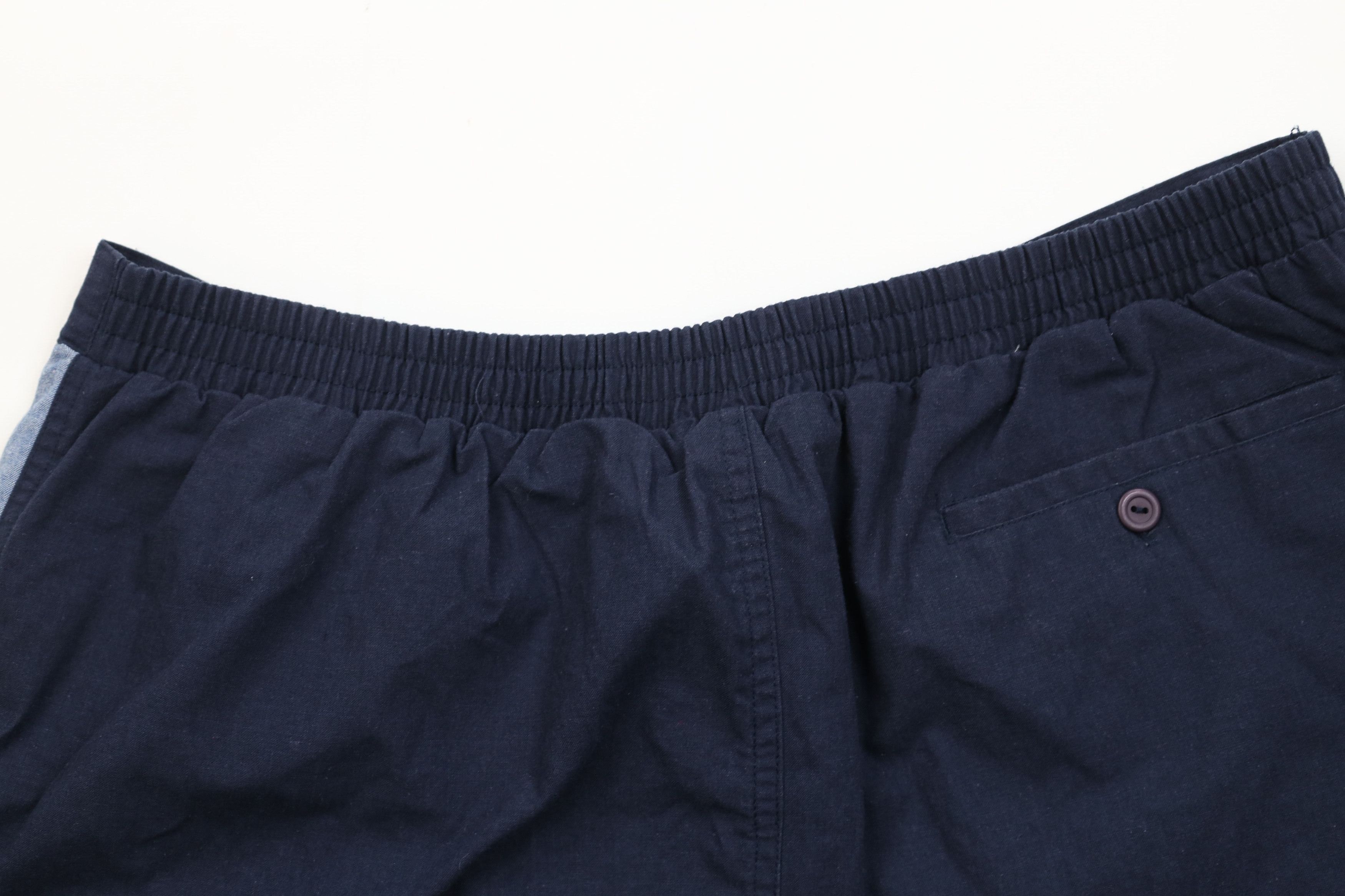 Vintage Vintage 70s Streetwear Chambray Trim Above Knee Shorts Blue Size US 34 / EU 50 - 9 Thumbnail