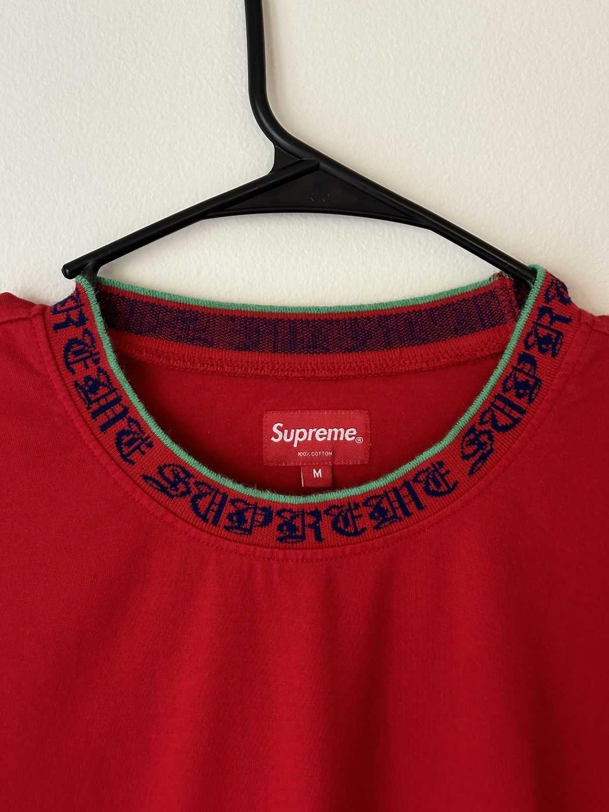 Supreme Supreme Old English Collar Logo L/S Top Tee Size US M / EU 48-50 / 2 - 2 Thumbnail