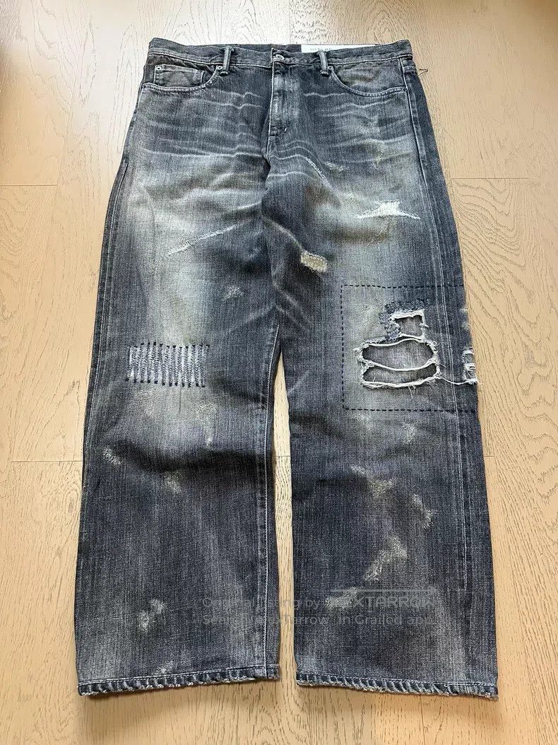 Neighborhood Neighborhood size XL Washed Patch Denim Pants Size US 27 - 1 Thumbnail