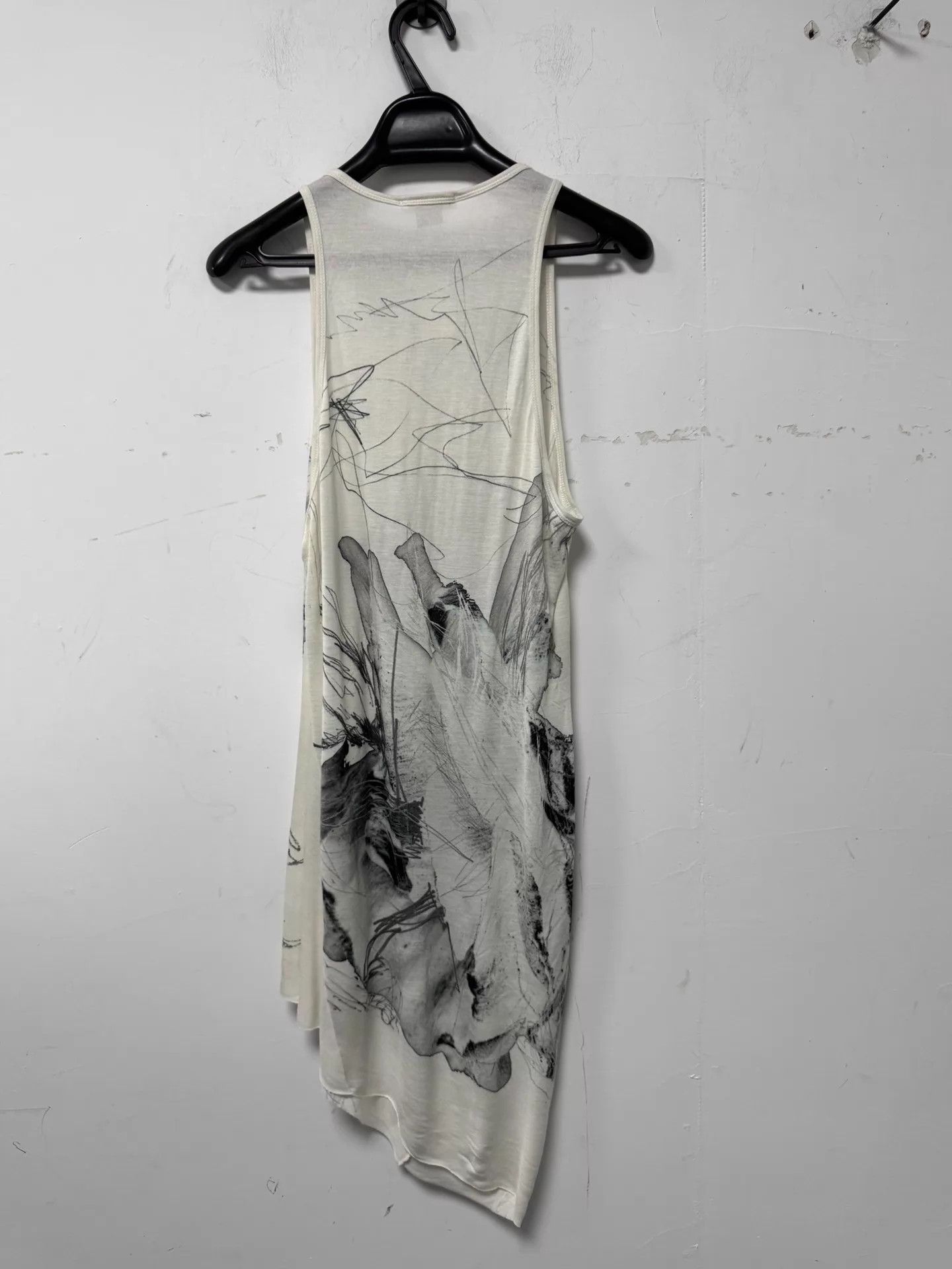 Helmut Lang HELmut LANG x LIBERTY B&W Ink Wash Linen Tank M Size M / US 6-8 / IT 42-44 - 2 Thumbnail