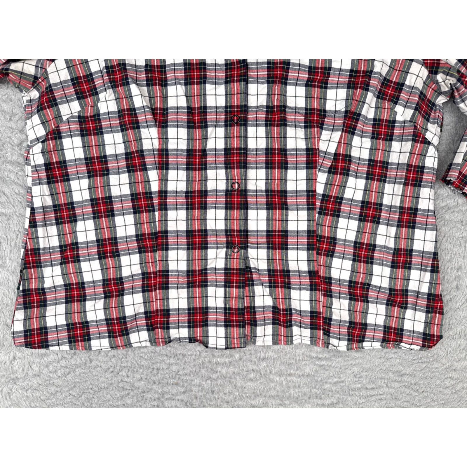 Tommy Hilfiger VINTAGE Tommy Hilfiger Shirt Women 16 Red Black White Plaid Button-Up 3/4 Sleeve Adults Regular Size 16 Red Womens Size XXL / US 16-18 / IT 52-54 - 5 Thumbnail