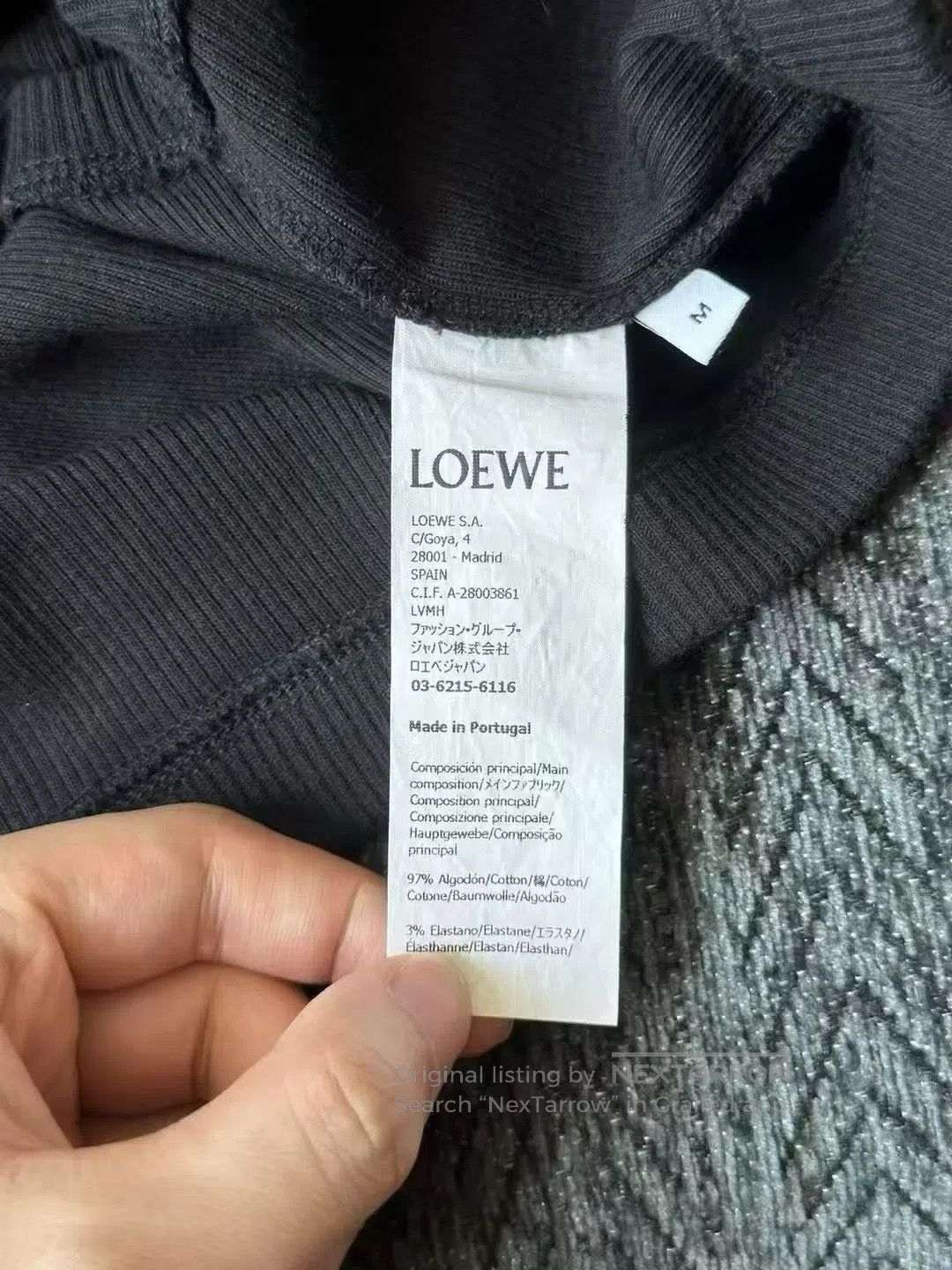 Loewe Loewe Black Embroidered Logo Tank Top| Size M / US 6-8 / IT 42-44 - 3 Thumbnail