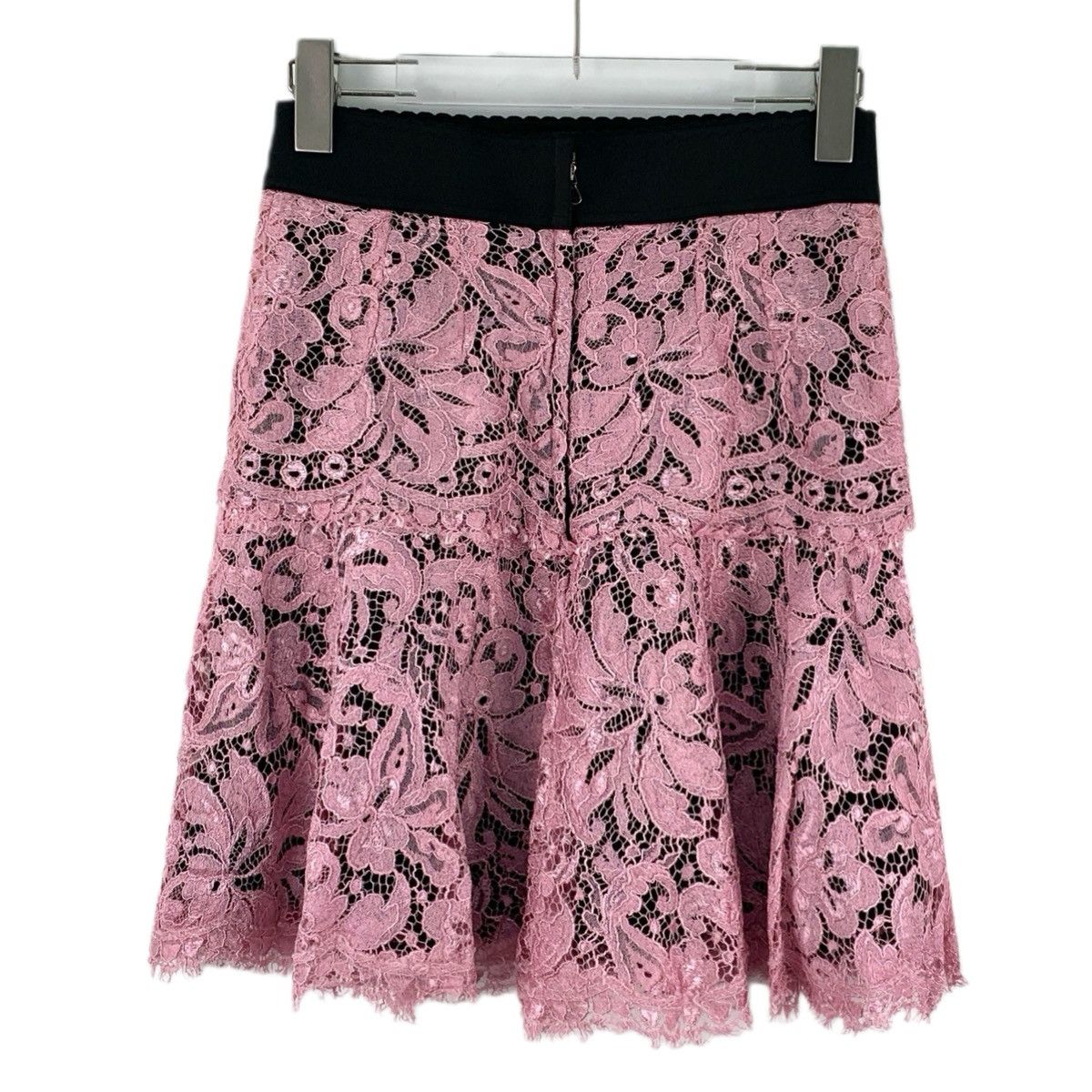 Dolce & Gabbana Dolce&Gabbana Floral Lace Hollow Casual Mini Skirt K26WX Size 26" / US 2 / IT 38 - 2 Thumbnail