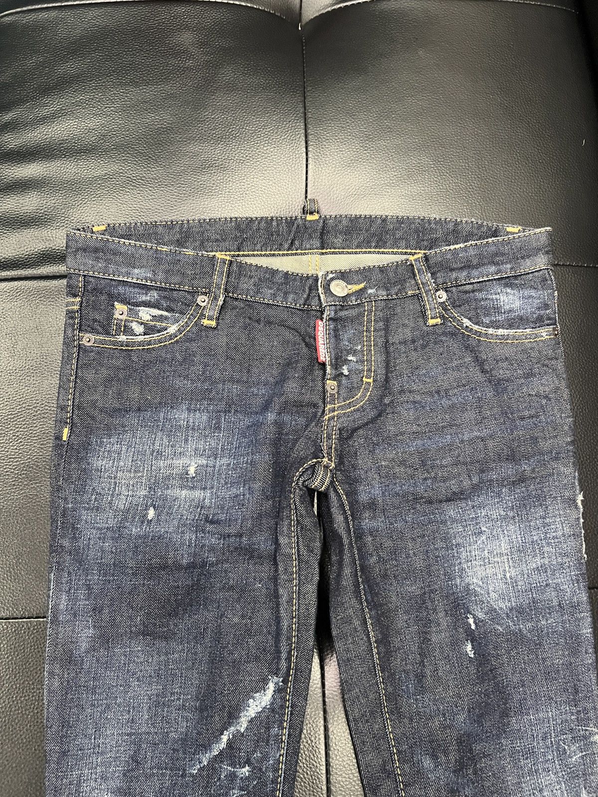Dsquared2 Dsquared2 SS14 Distressed Denim Jeans Size 27" / US 4 / IT 40 - 3 Thumbnail