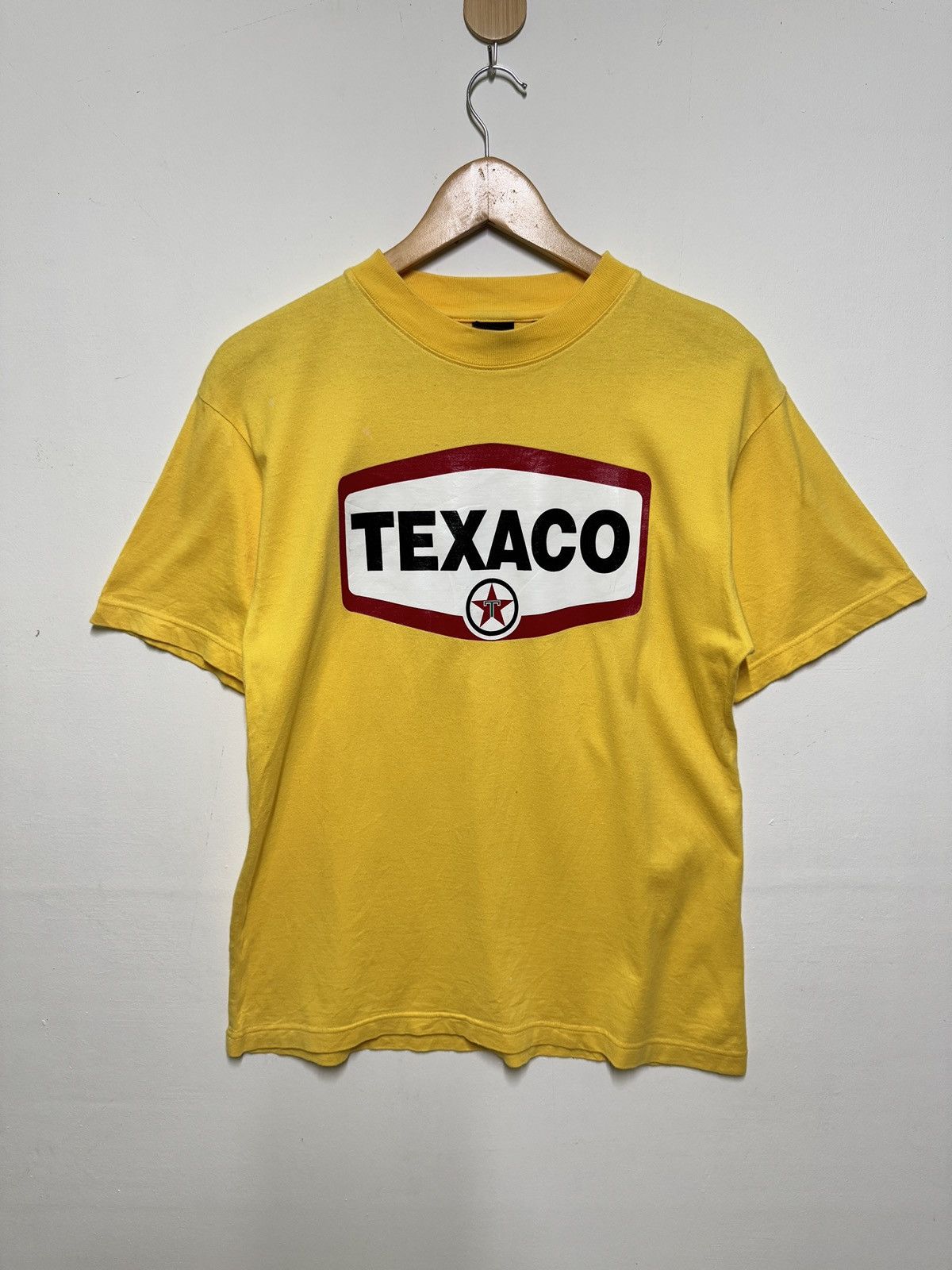 Vintage TEXACO Brand Oil Big Logo Tee Size US S / EU 44-46 / 1 - 1 Thumbnail