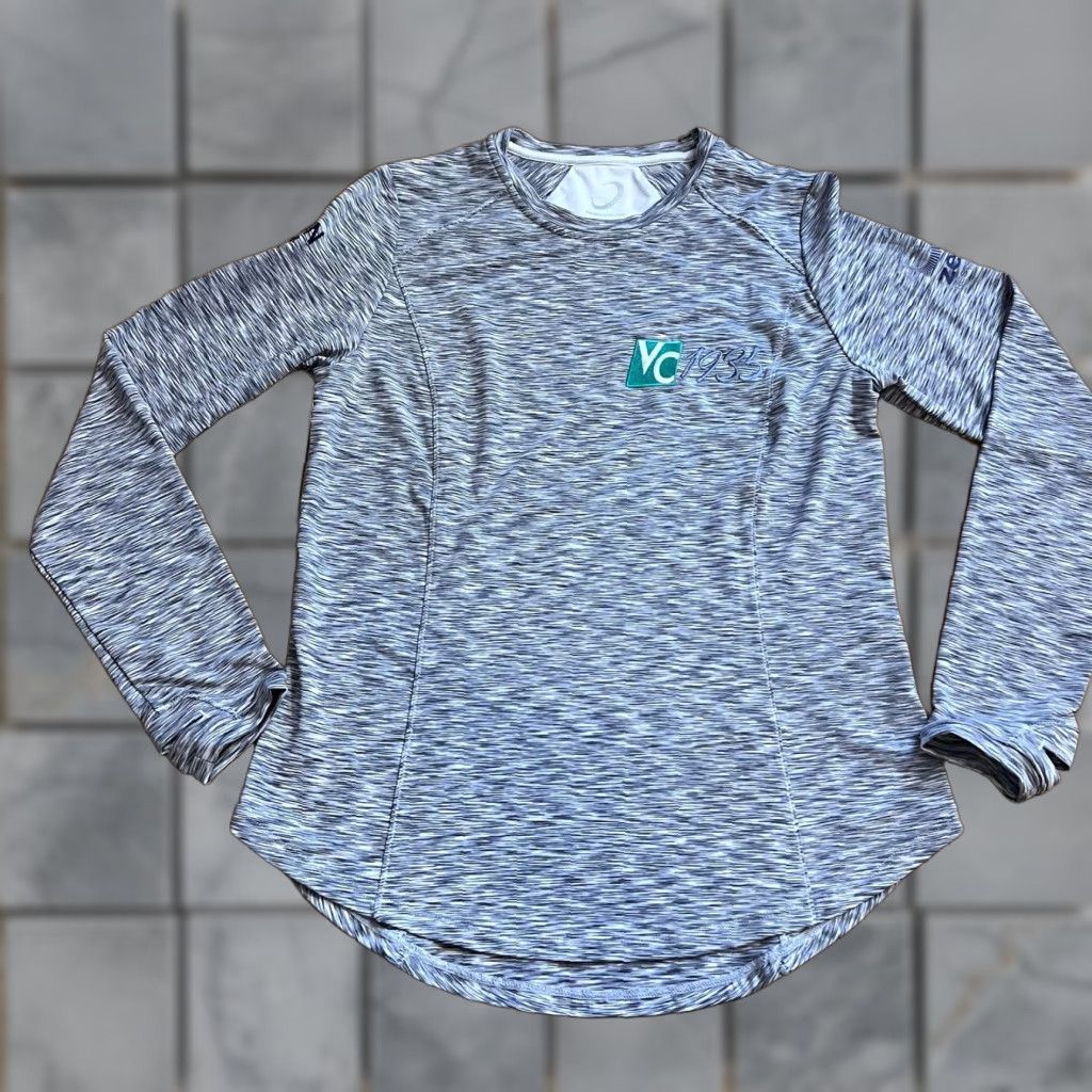 Vintage Zero Restriction Shirt Womens Medium Long Sleeve Heather Gray Golf Performance Size M / US 6-8 / IT 42-44 - 1 Thumbnail