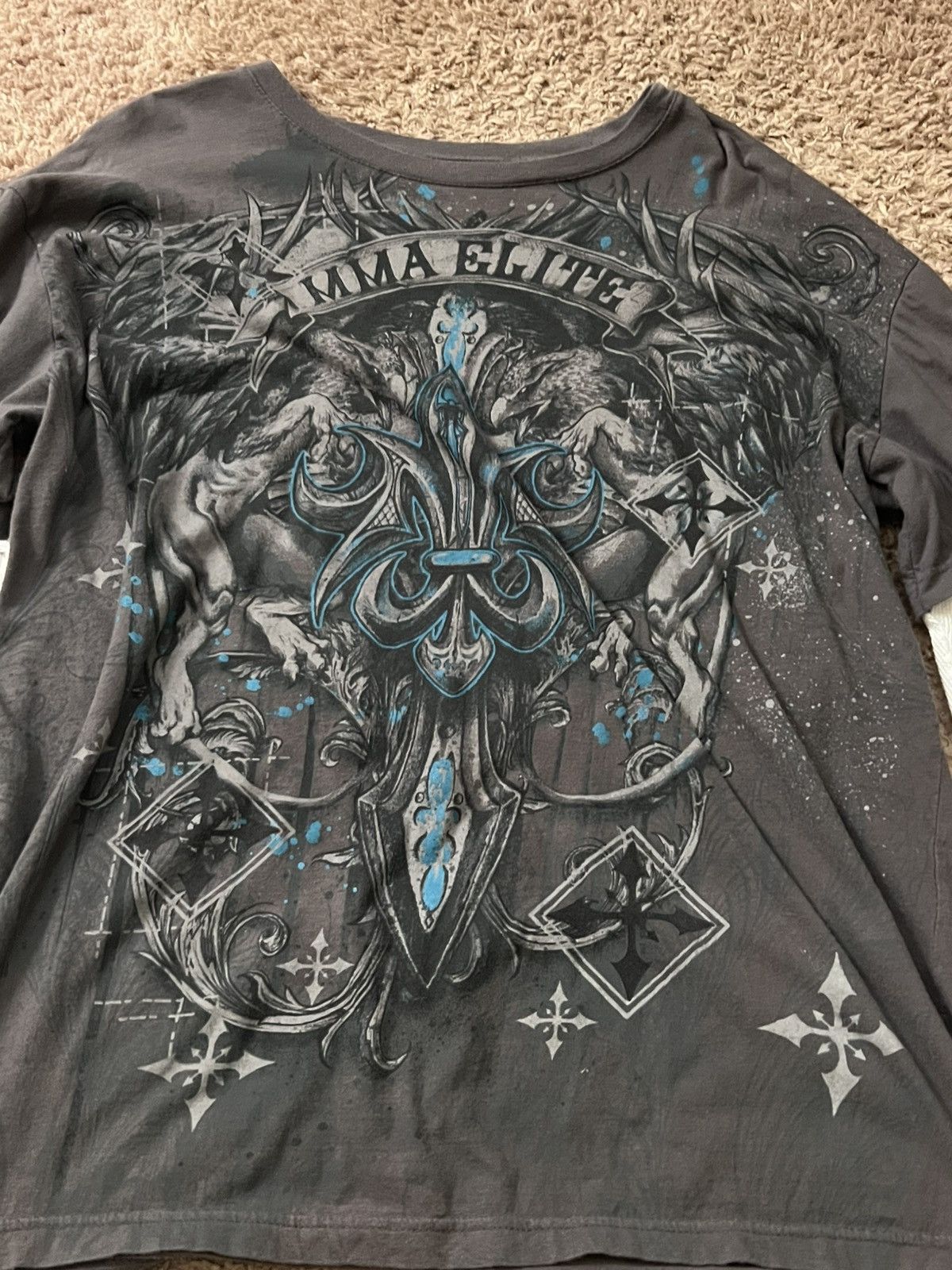 Affliction × Vintage mma elite long sleeve Size US XXL / EU 58 / 5 - 2 Thumbnail