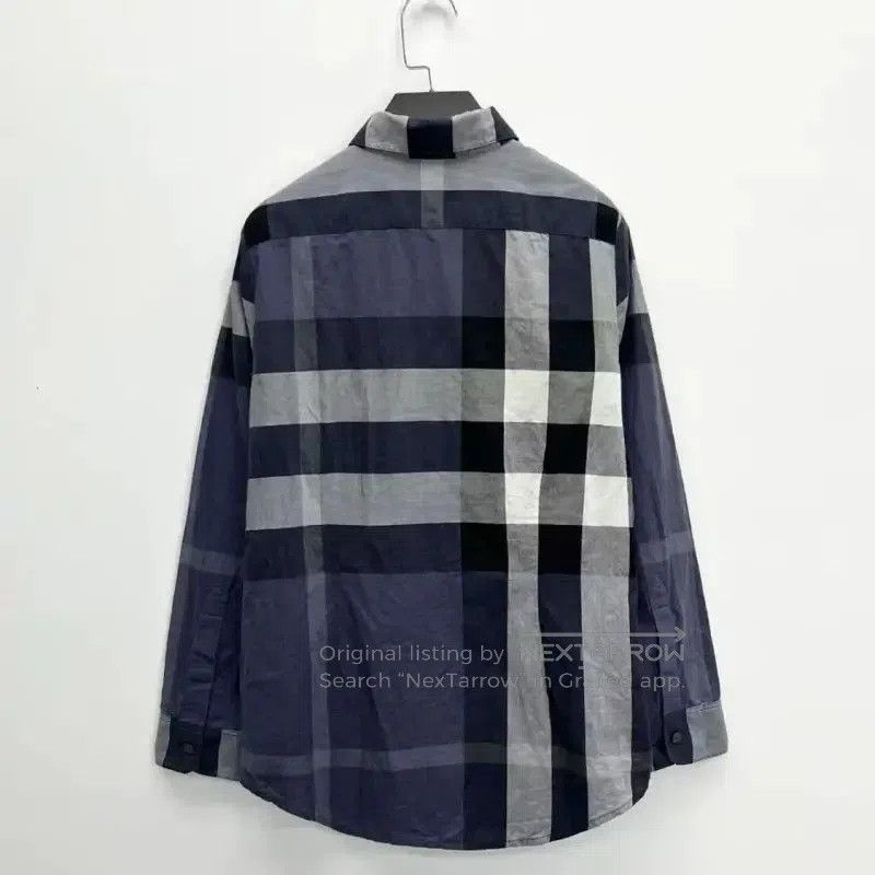 Burberry Burberry Blue Cotton Blend Check Embroidered Shirt. Size XXS / US 00 / IT 34 - 2 Thumbnail