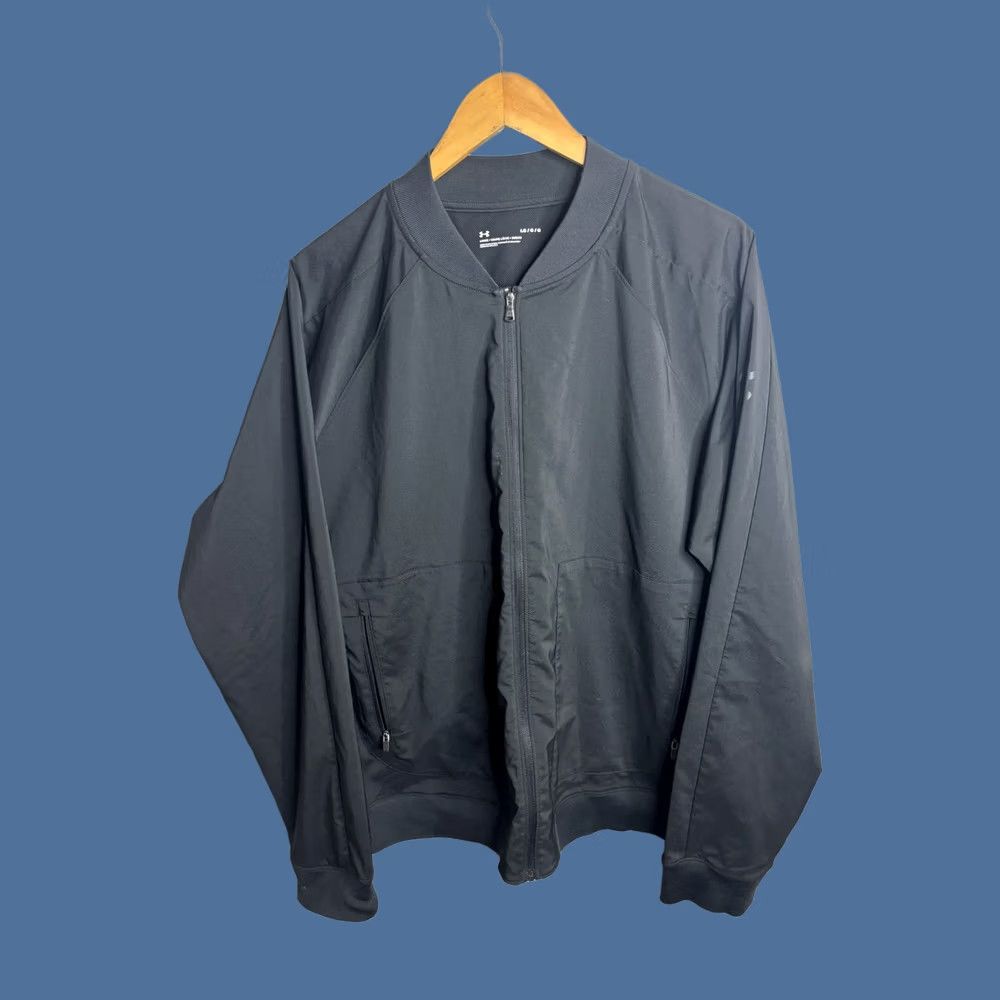 Under Armour Under Armour Jacket Mens Large Black Full Zip Lightweight Athletic Loose Fit Size US L / EU 52-54 / 3 - 1 Thumbnail