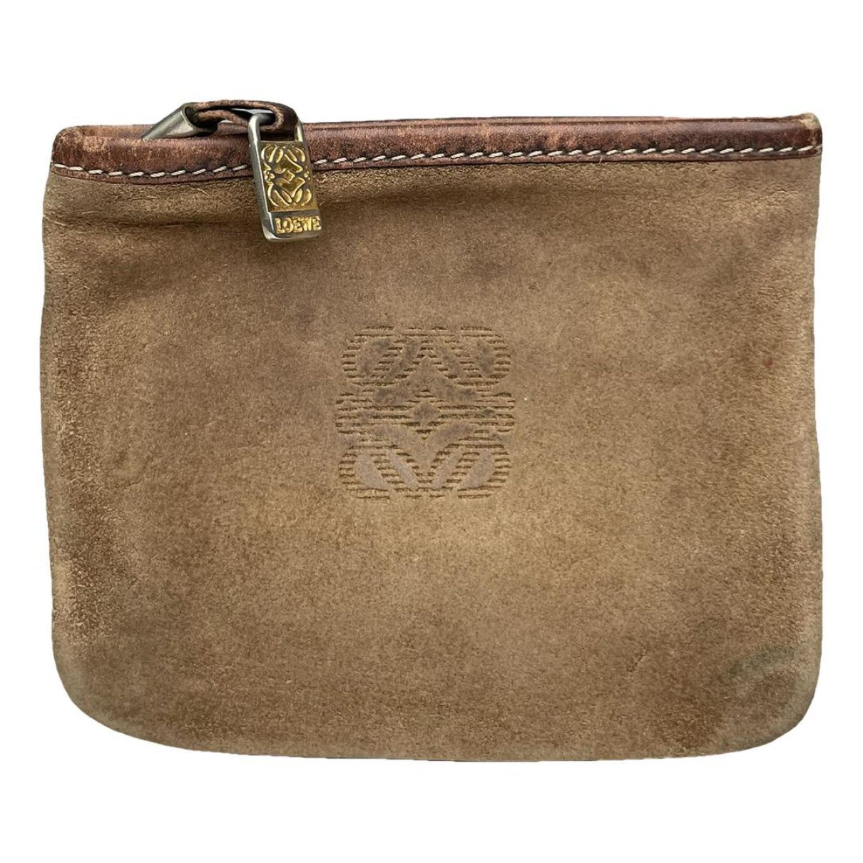 Loewe T Pouch Brown Leather Clutch Bag Size ONE SIZE - 1 Thumbnail