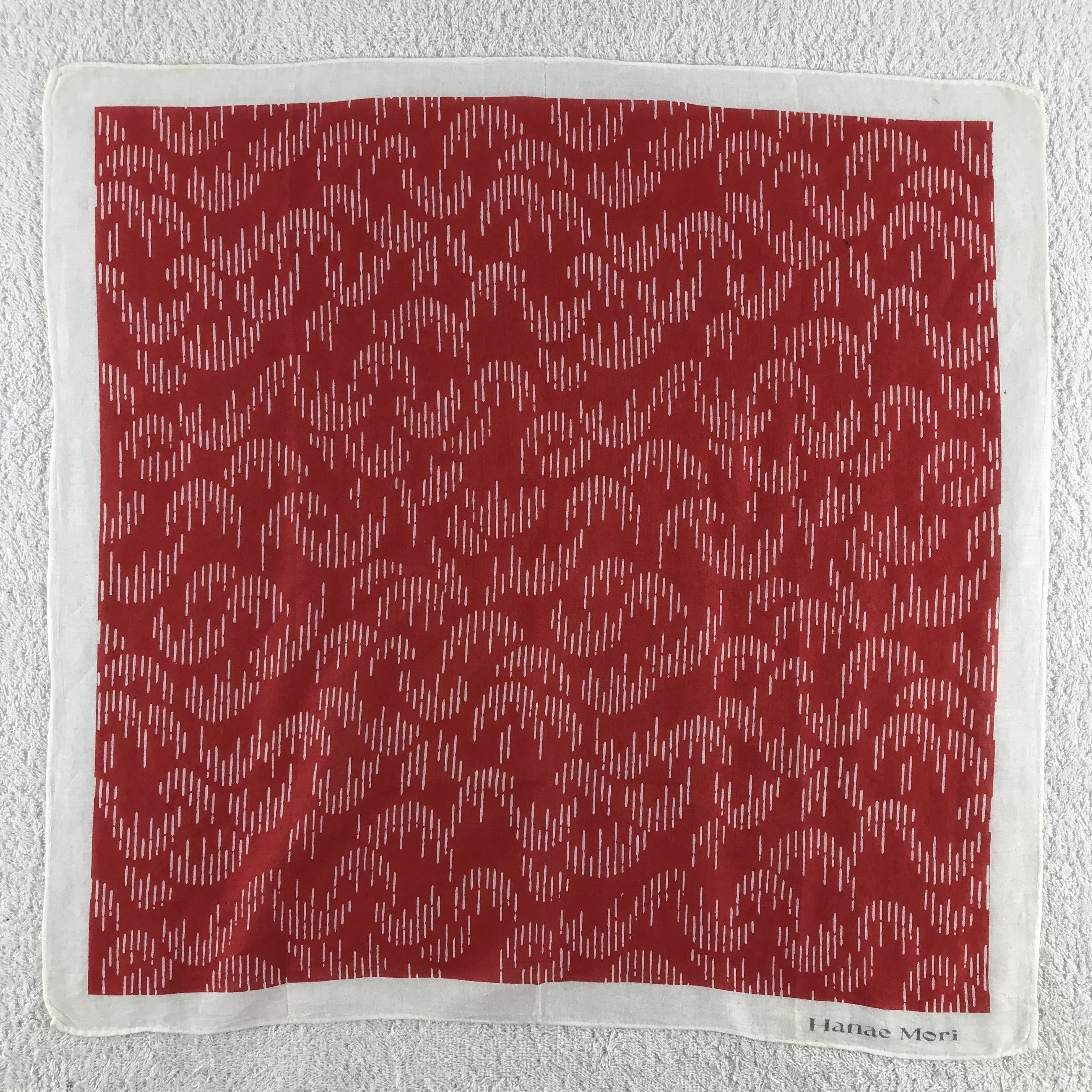 Hanae Mori × Vintage Hanae Mori Bandana / Handkerchief / Neckerchief - S142 Size ONE SIZE - 1 Thumbnail