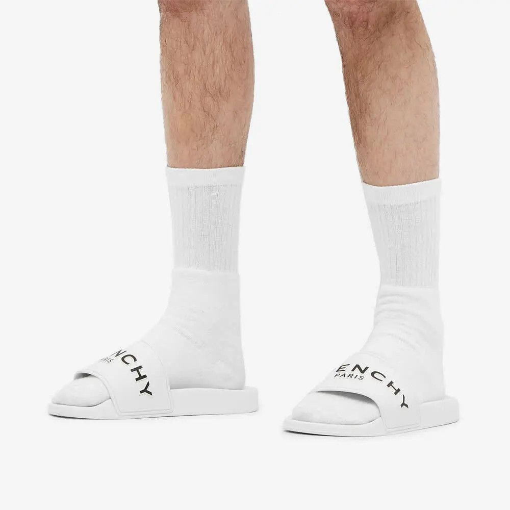 Givenchy o1n1vont1225 Rubber Slides in White Size US 10.5 / EU 43-44 - 6 Thumbnail