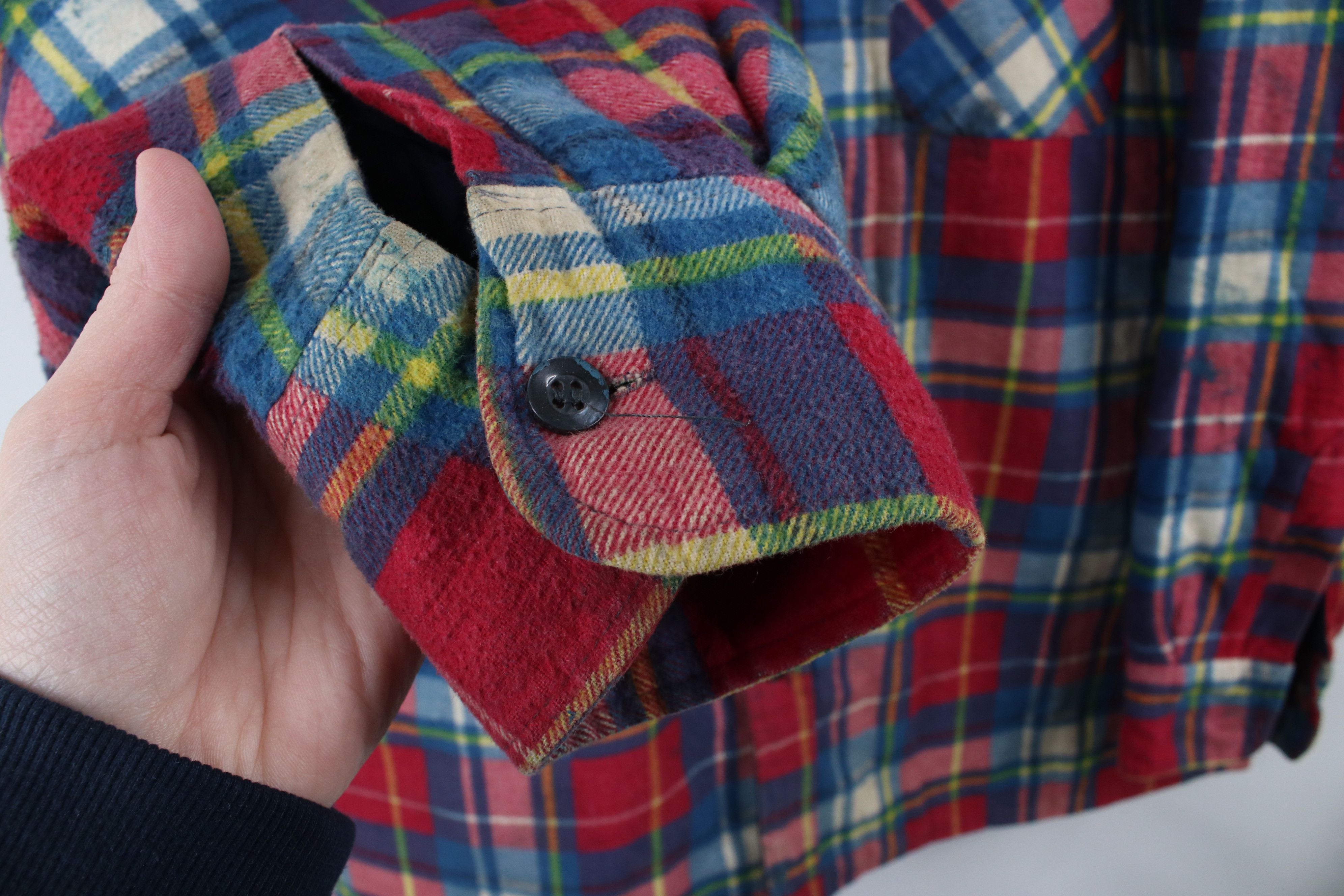 Vintage Vintage 90s Streetwear Flannel Quilted Button Shirt Jacket Size US XL / EU 56 / 4 - 9 Thumbnail
