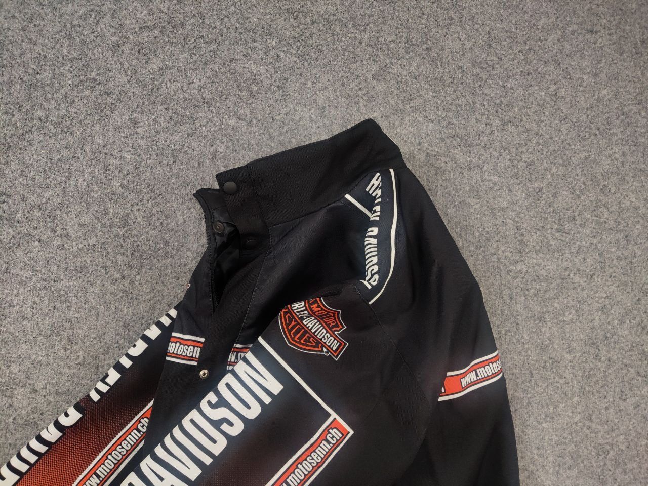 Harley Davidson Vintage Harley Davidson Racing Jacket Bomber Moto Bike Y2K Size US S / EU 44-46 / 1 - 11 Thumbnail