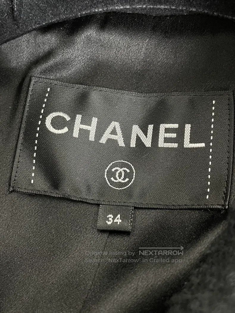 Chanel Chanel Kangpeng Street Series Black Heavy Industry Coat Size XXS / US 00 / IT 34 - 5 Thumbnail